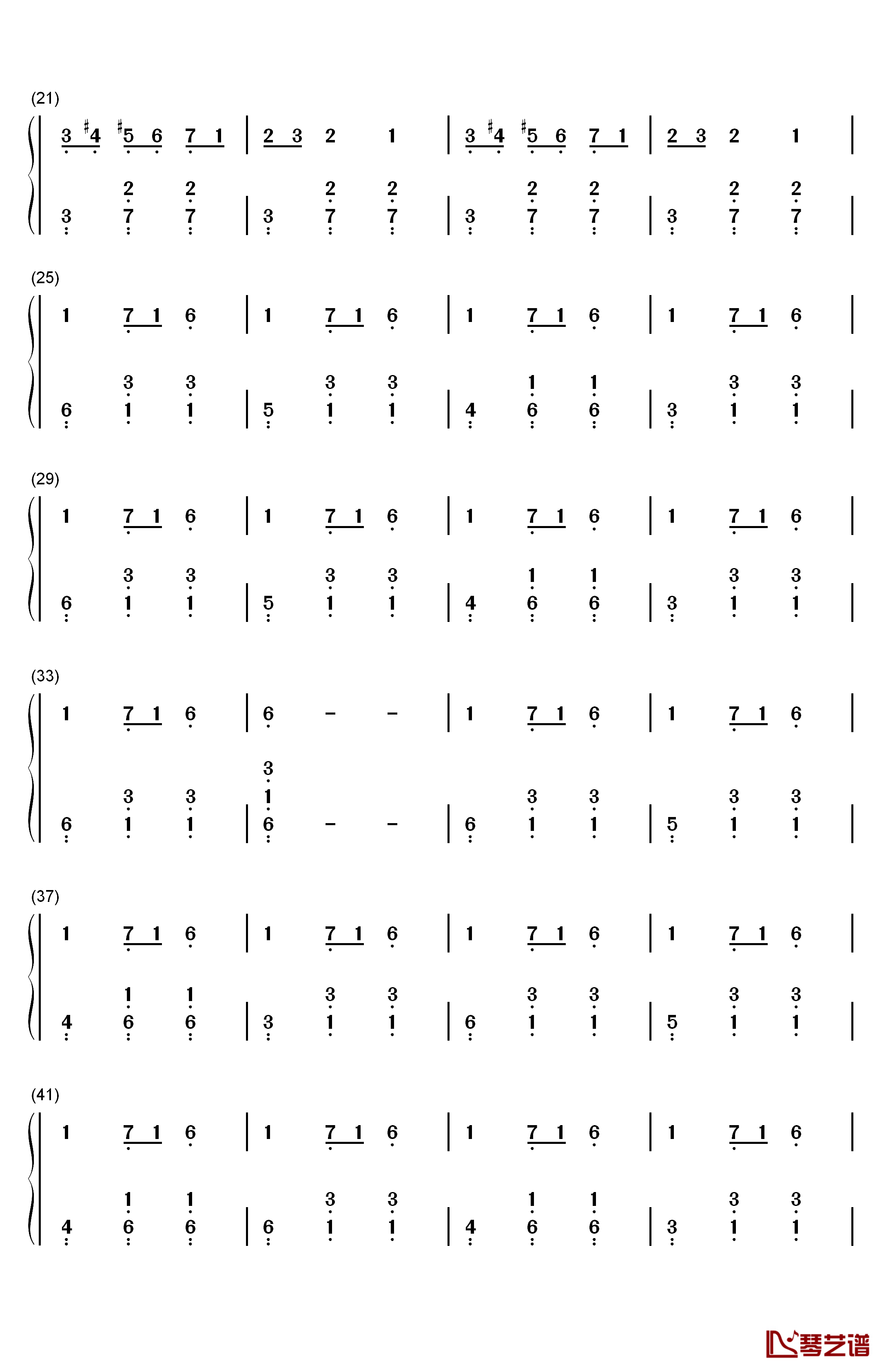 Carol of The Bells钢琴简谱-数字双手-Mykola Dmytrovych Leontovych2