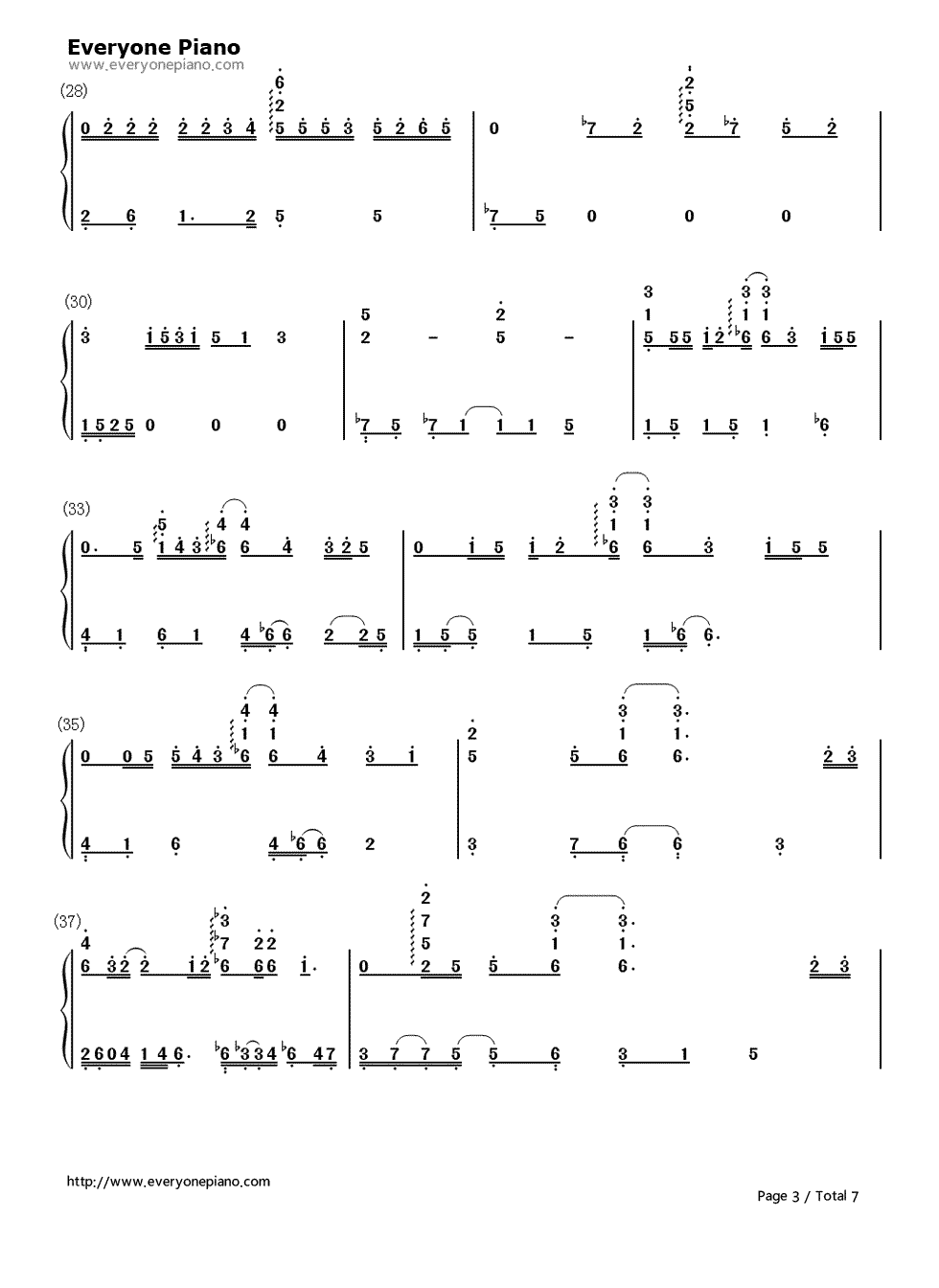 One More Time One More Chance钢琴简谱-数字双手-山崎将义  山崎まさよし3