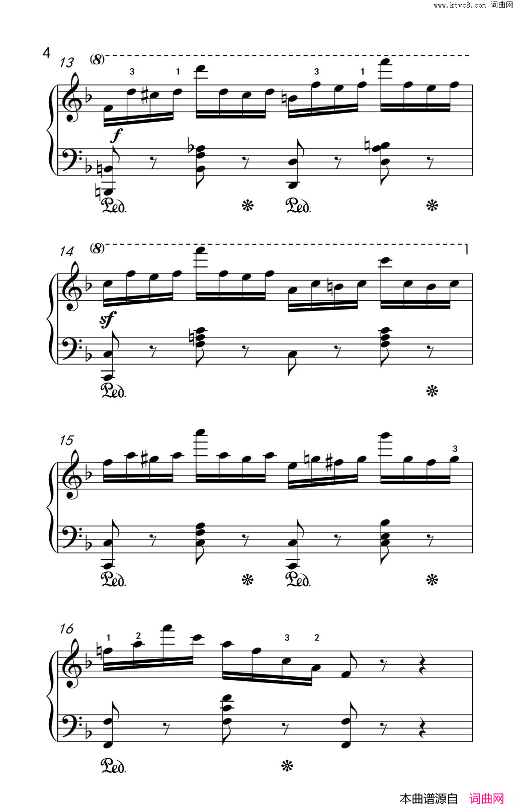 第七级2.练习曲中央音乐学院钢琴业余考级教程7-9级第七级2.练习曲中央音乐学院 钢琴业余考级教程 7-9级简谱1