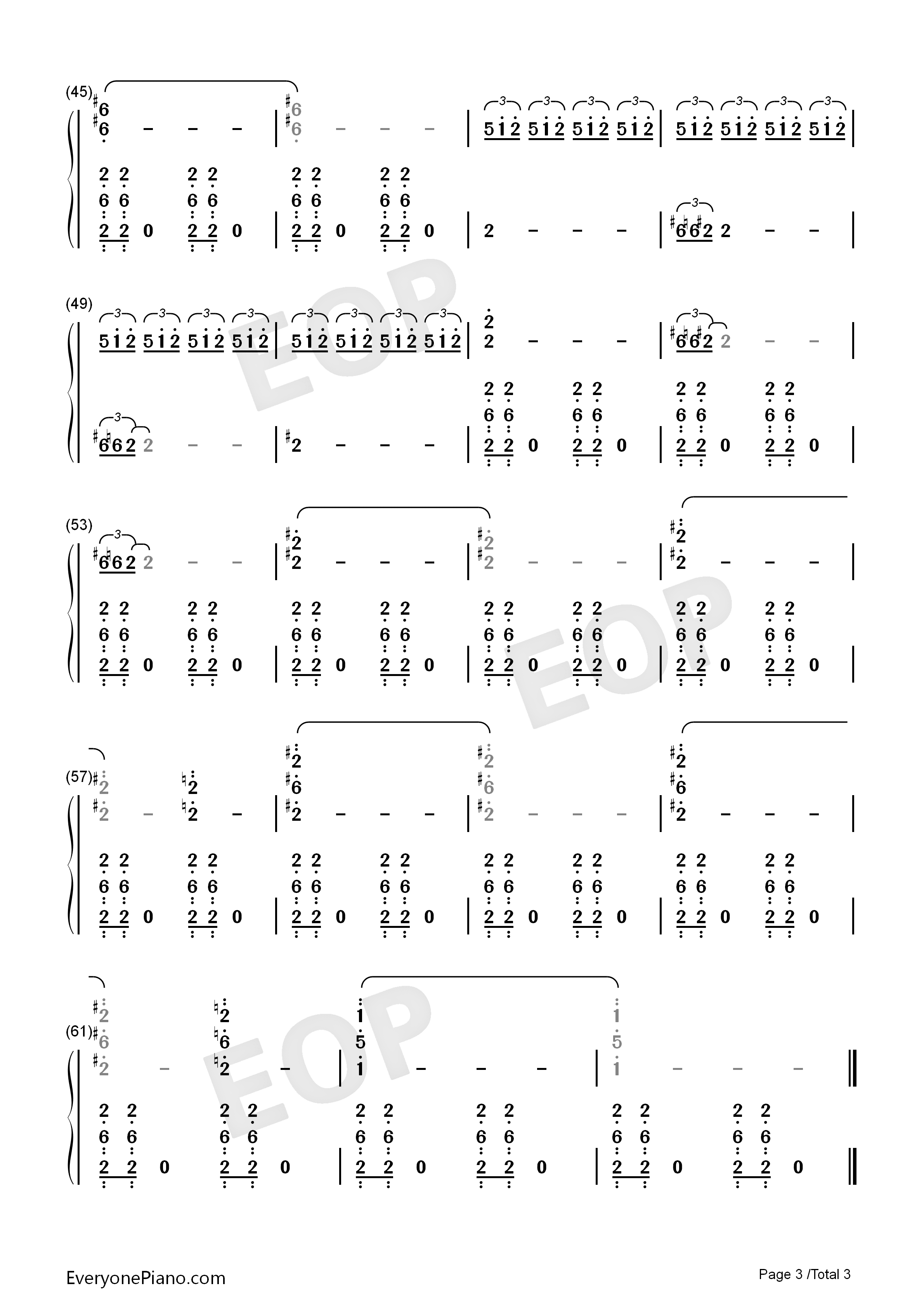 London Falling钢琴简谱-Michael Giacchino演唱3