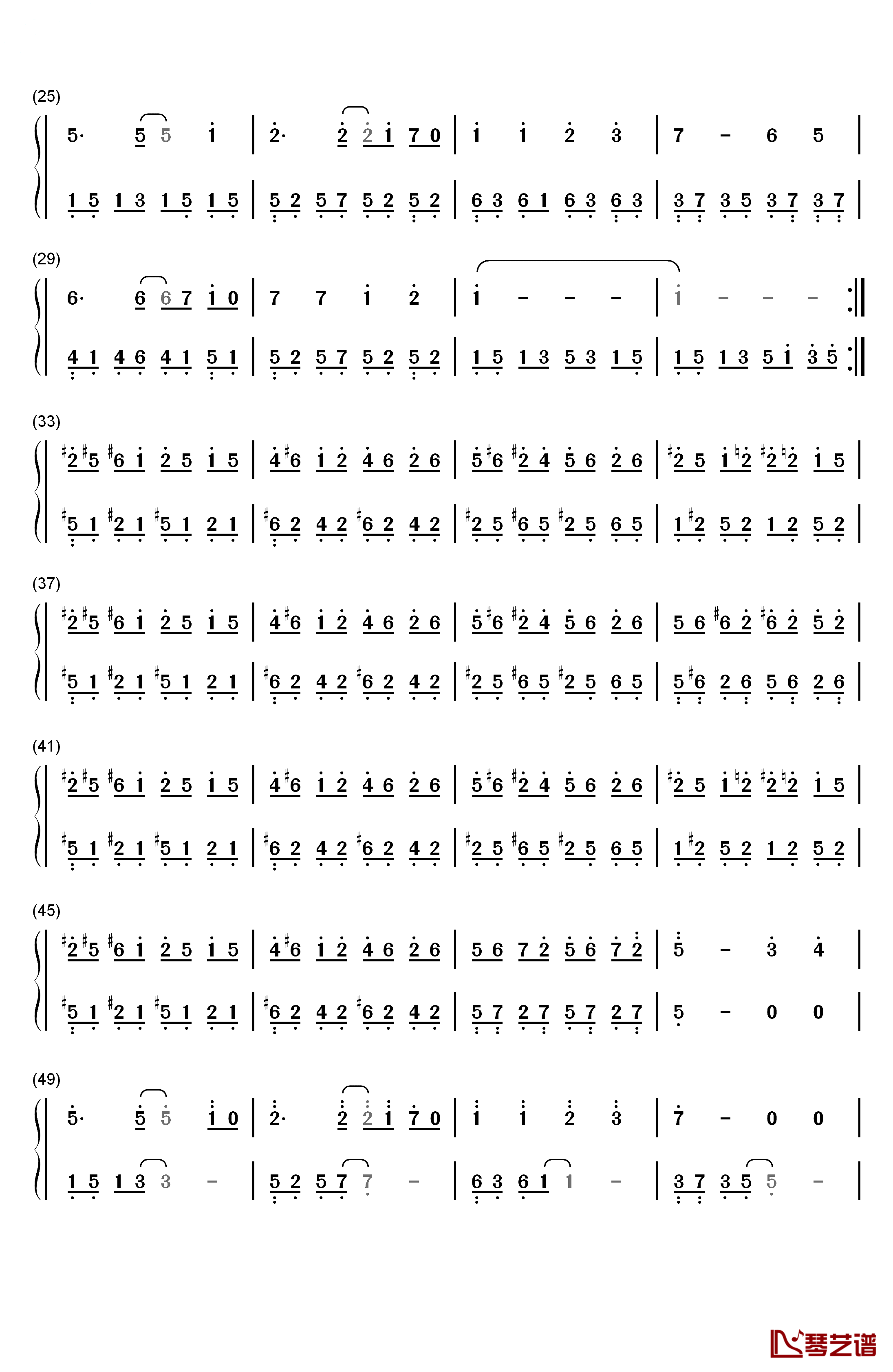 Estavius钢琴简谱-数字双手-Phyrnna2