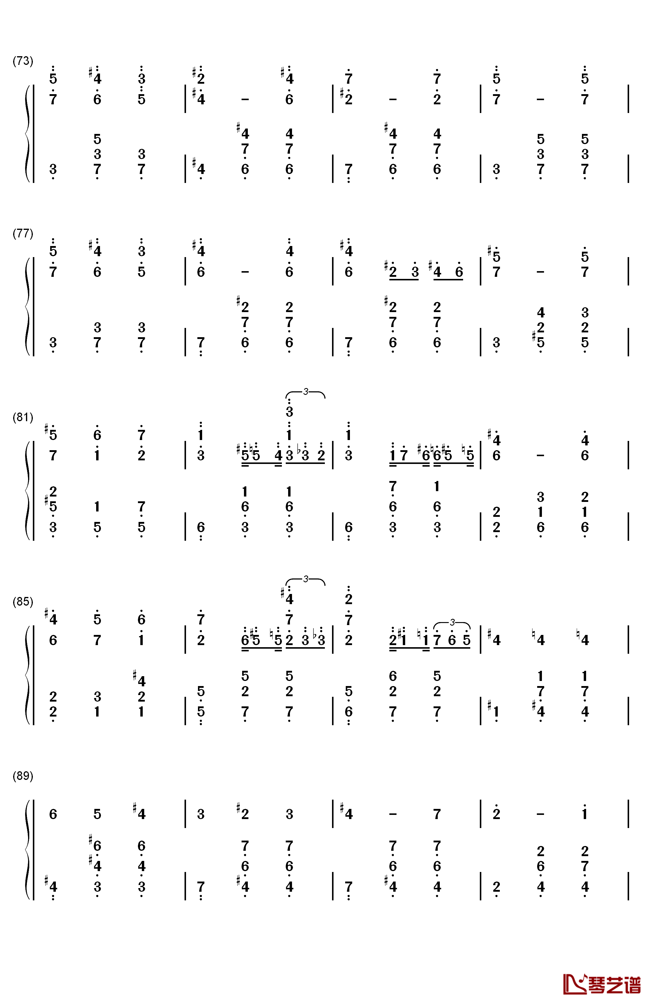 人生的旋转木马 钢琴简谱-数字双手-久石让 宫崎骏5