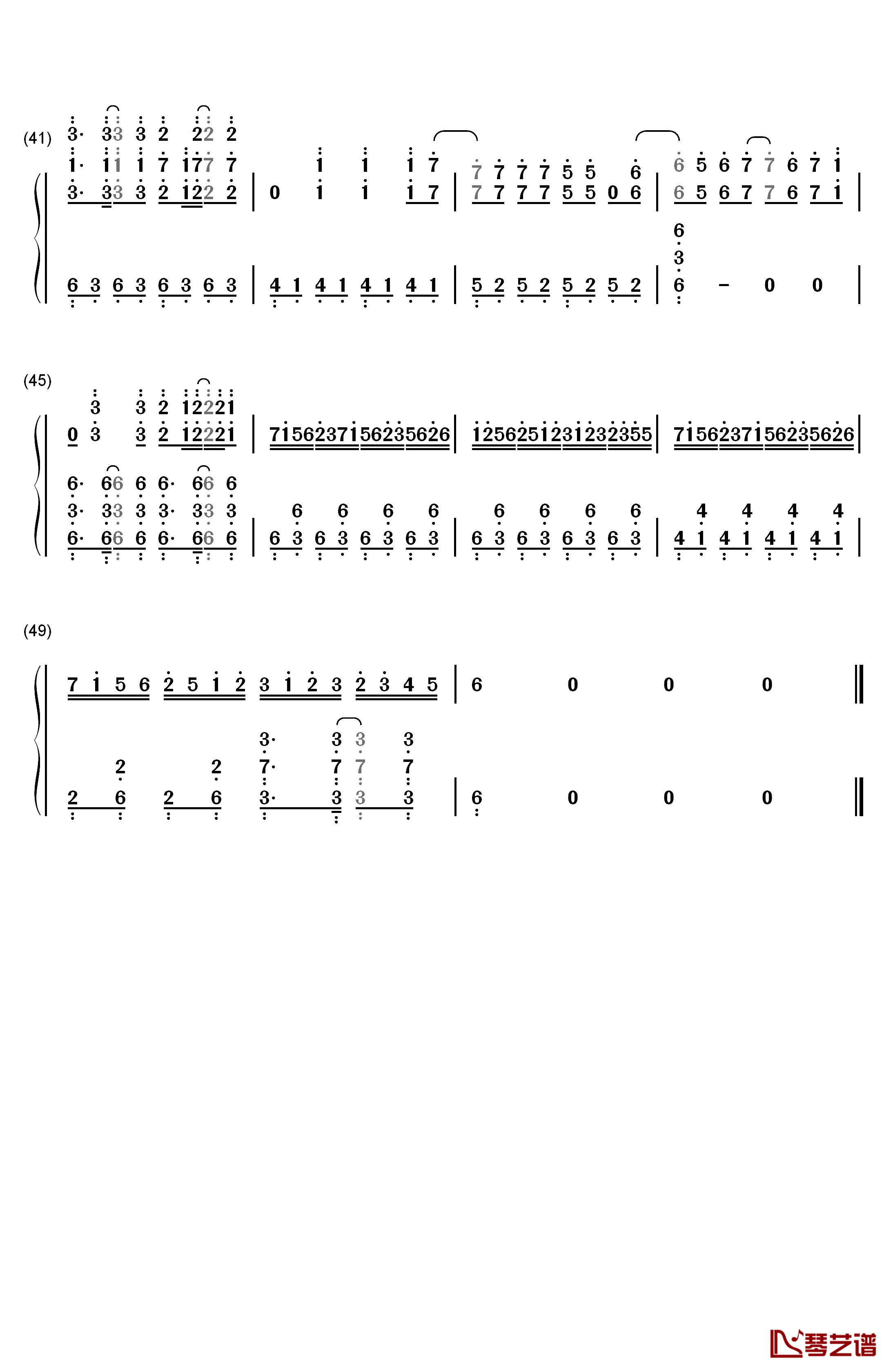 The Asterisk War钢琴简谱-数字双手-西泽幸奏3