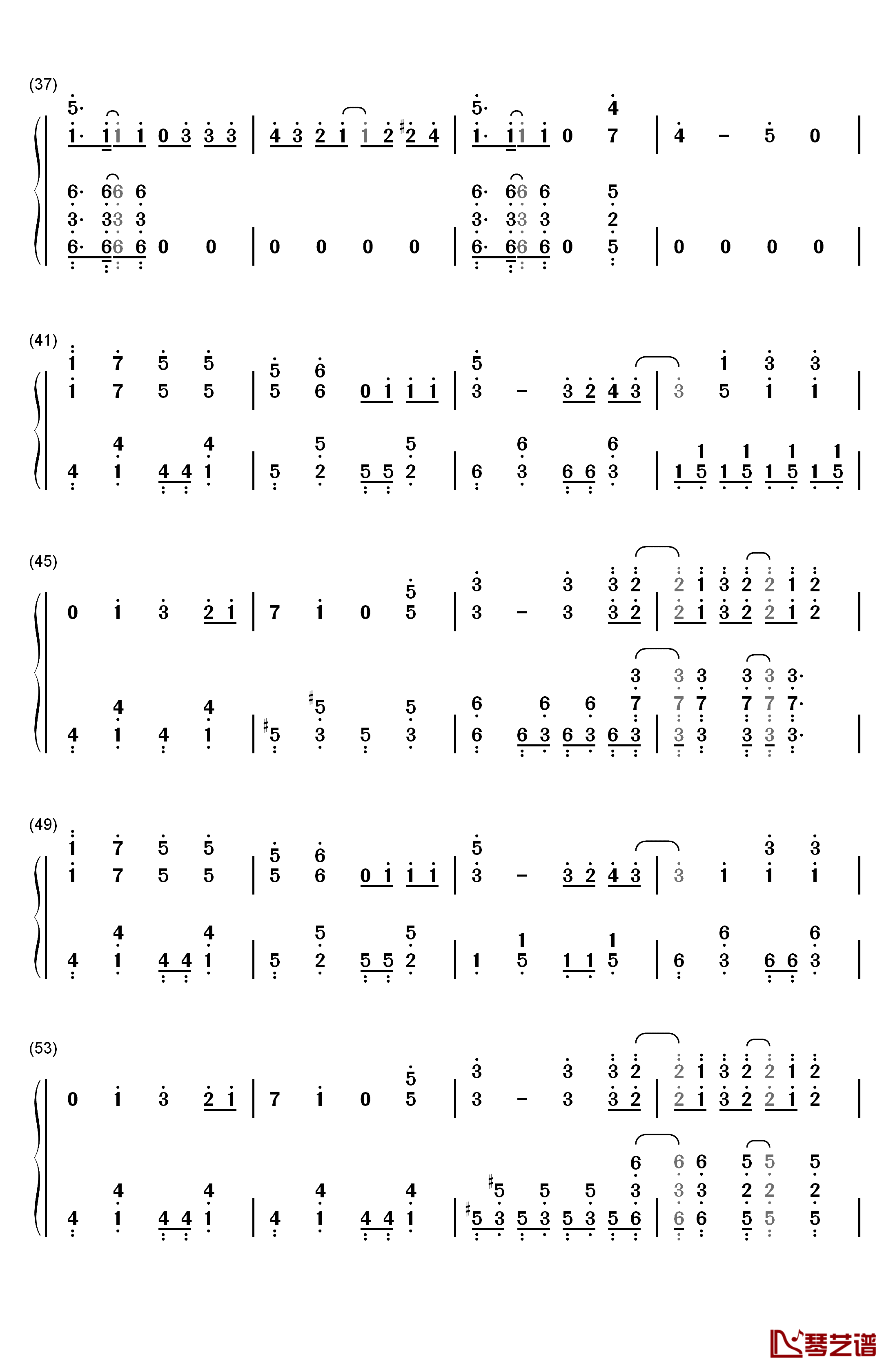 幻想ドライブ钢琴简谱-数字双手-和岛あみ3