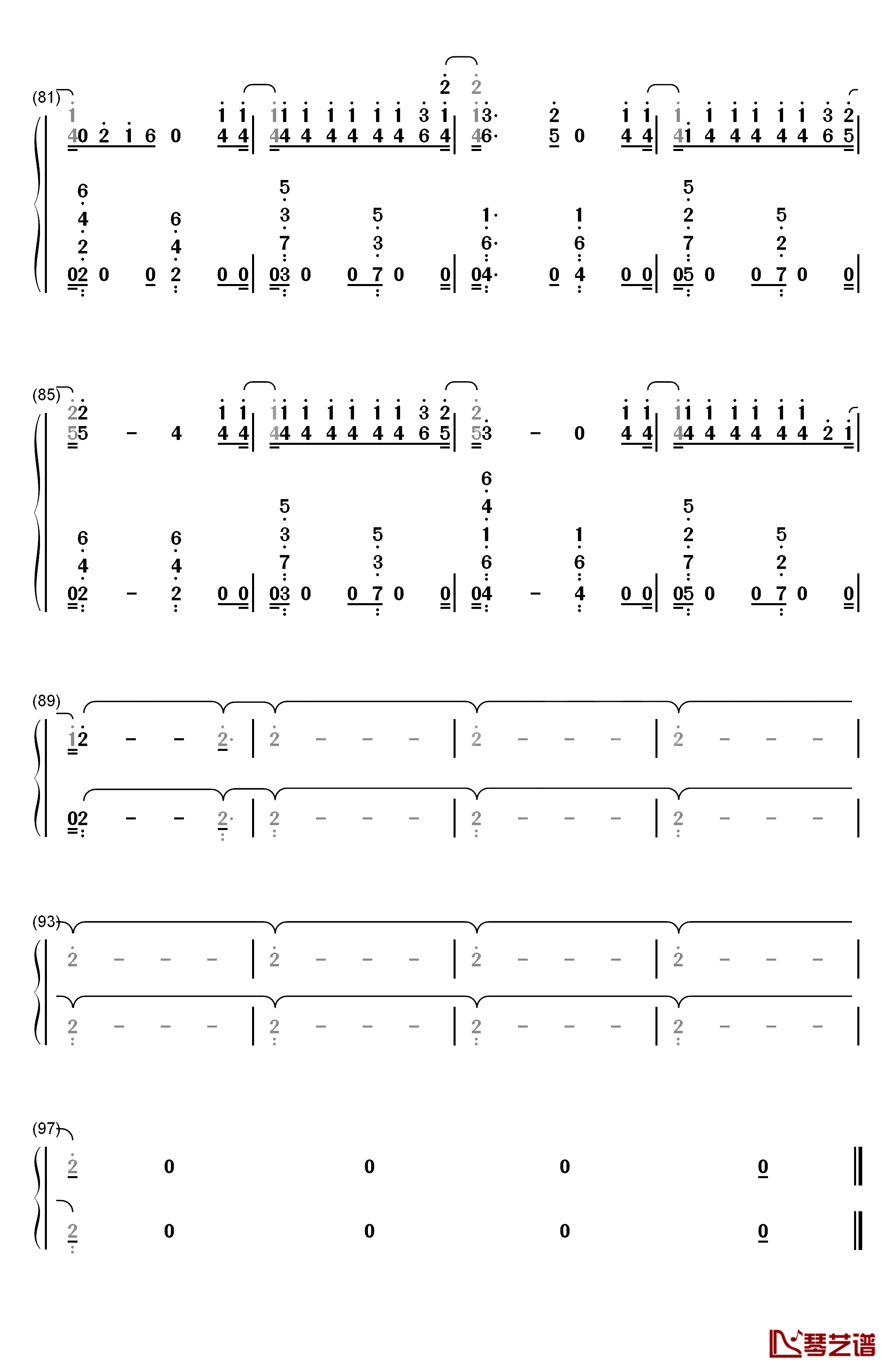 I'm Upset钢琴简谱-数字双手-Drake6