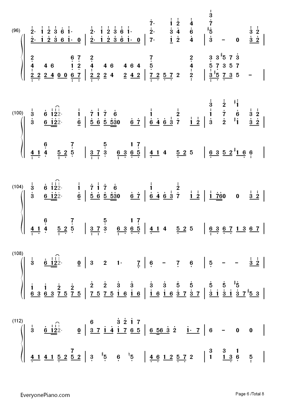 雨のち想い出钢琴简谱-数字双手-志倉千代丸6