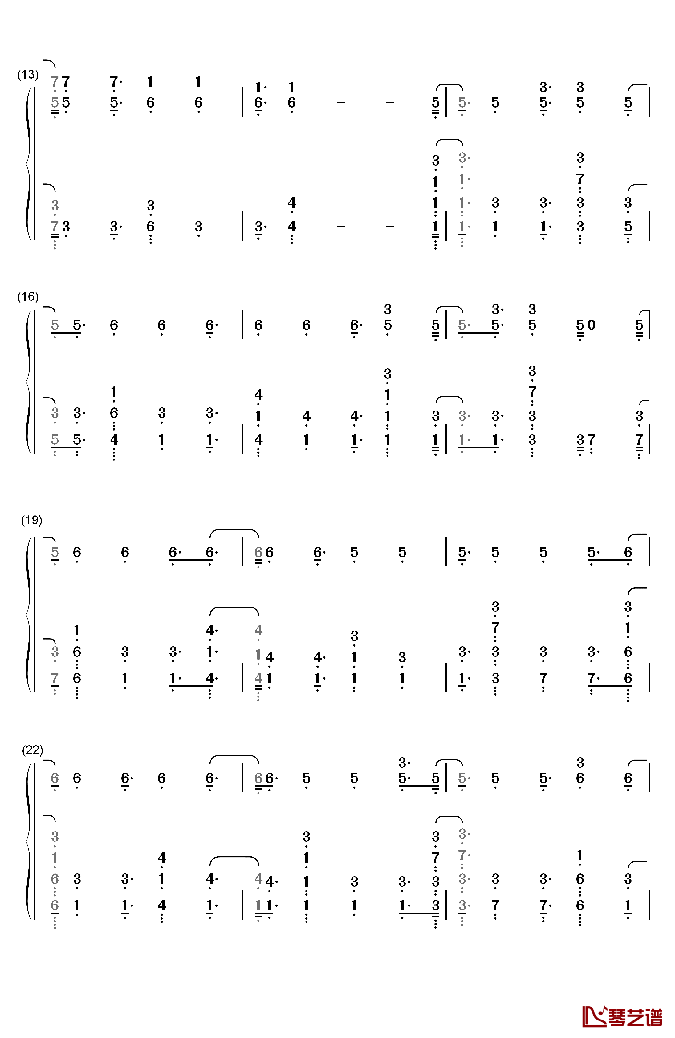 Naked钢琴简谱-数字双手-James Arthur2