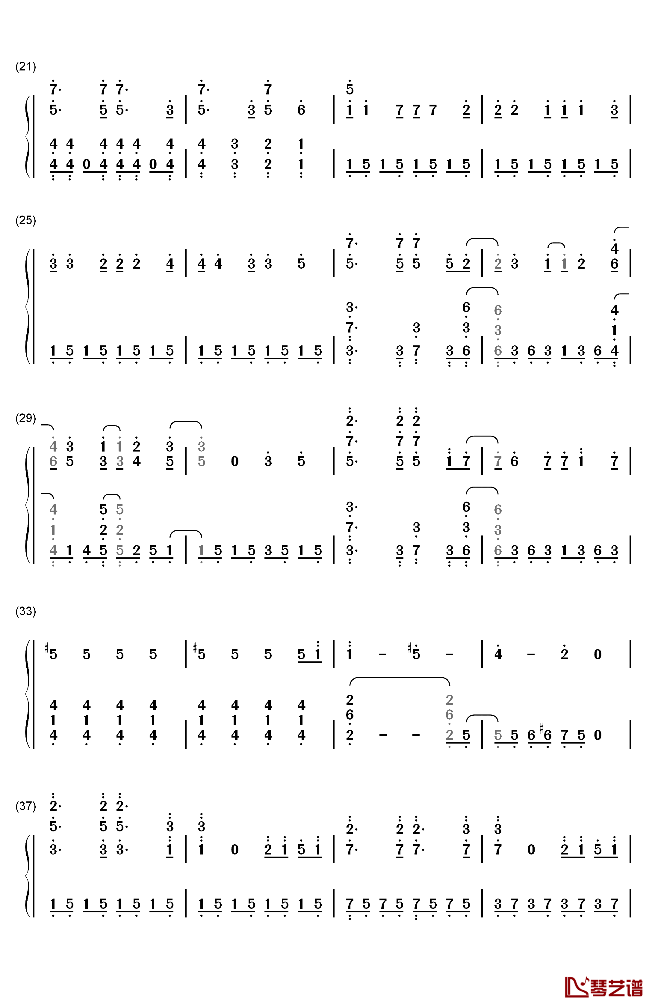 The Bravest Destiny钢琴简谱-数字双手-玩具☆枪枪2