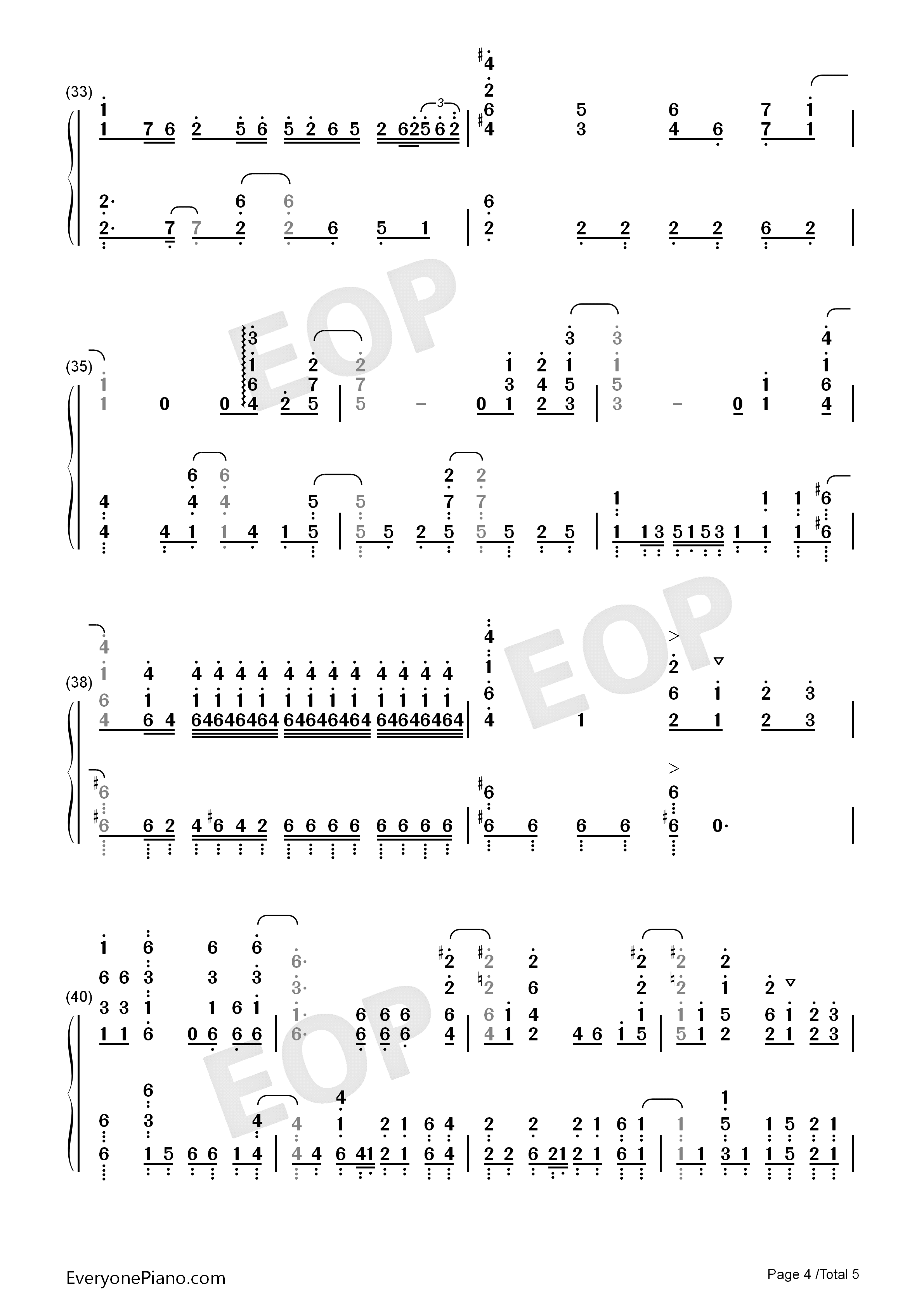 The Other Side Of The Wall钢琴简谱-Void_Chords  MARU演唱4