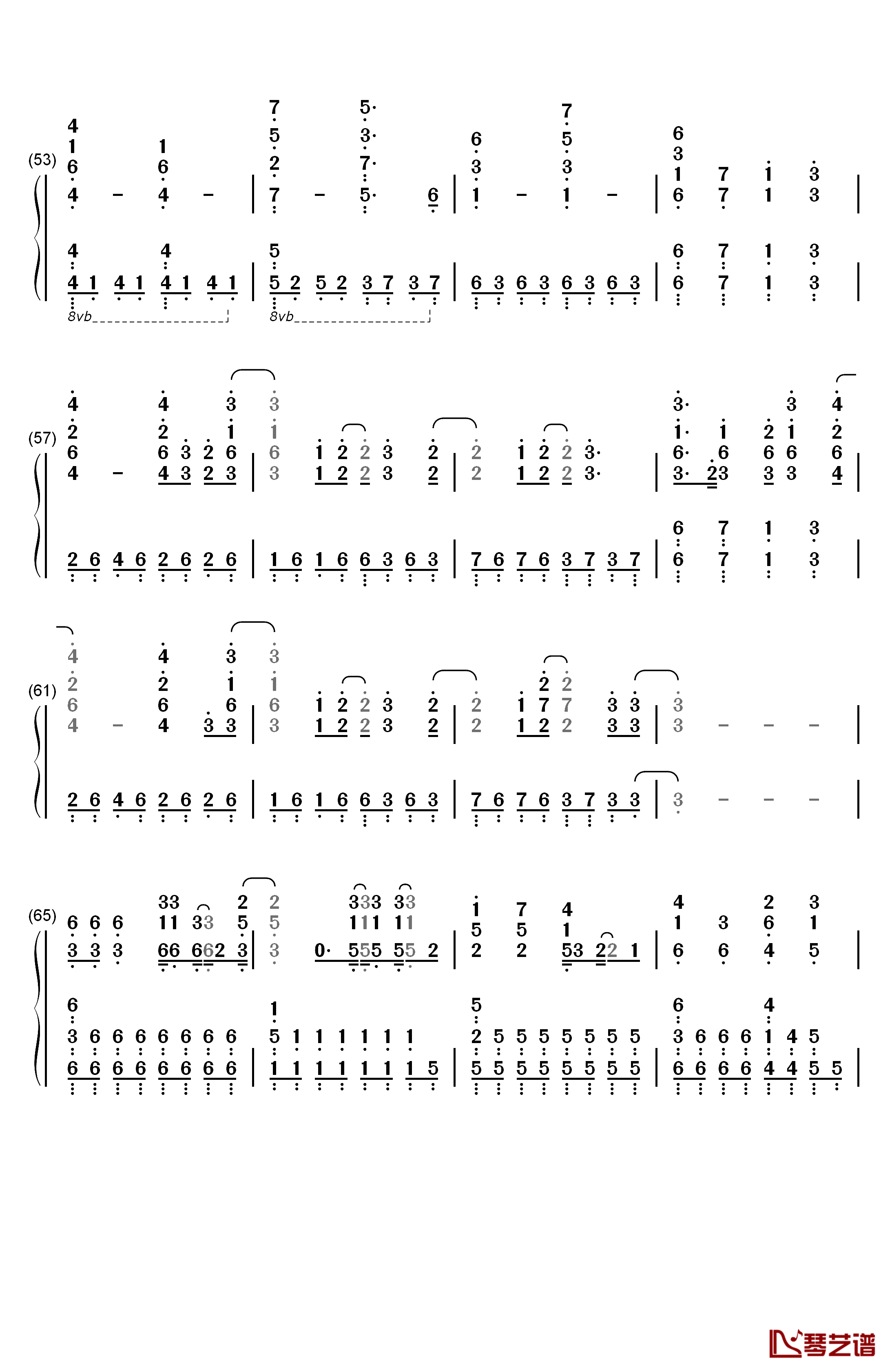 Bring Me To Life钢琴简谱-数字双手-Evanescence4