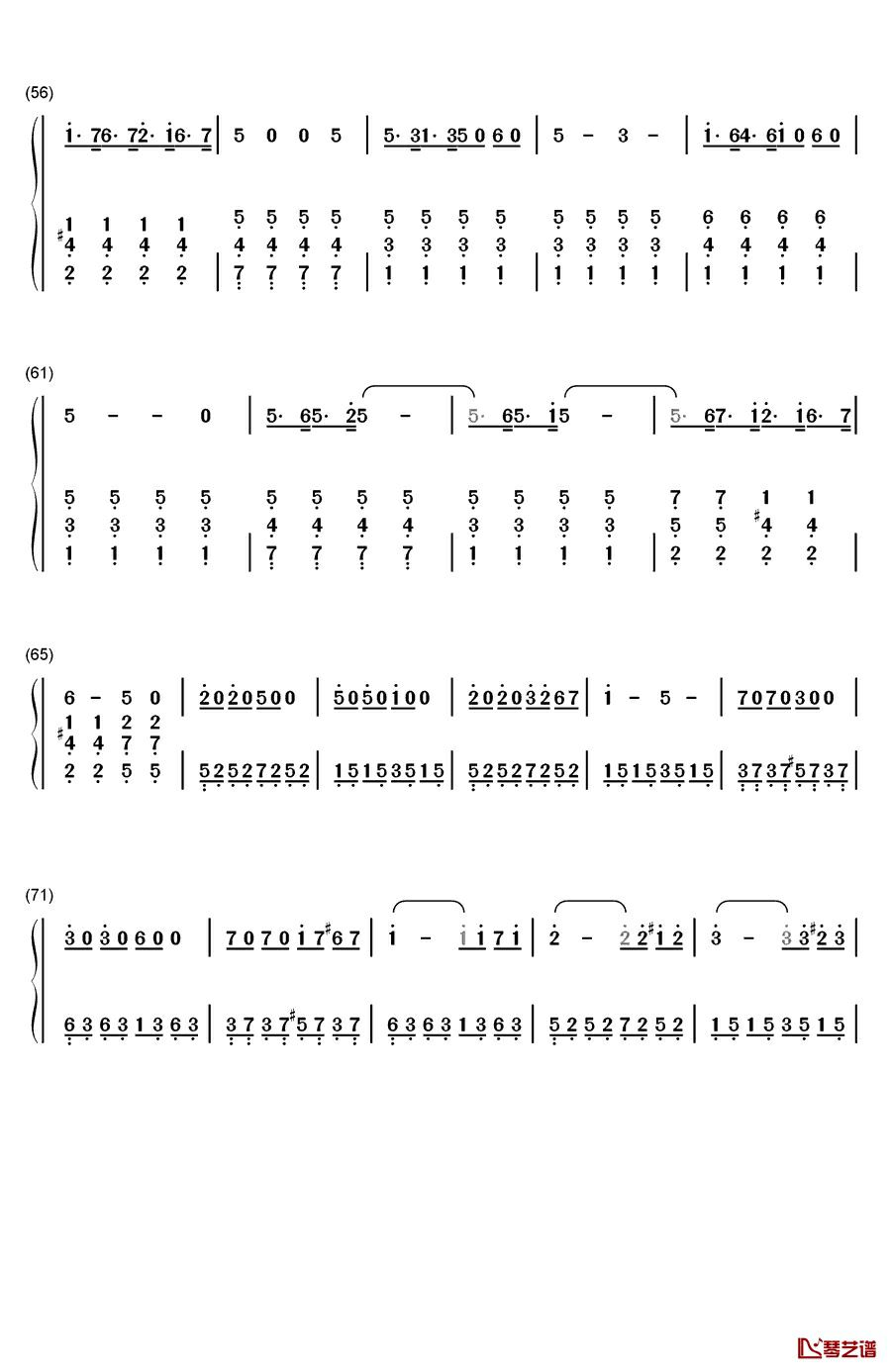 士兵之歌钢琴简谱-数字双手-兰格4