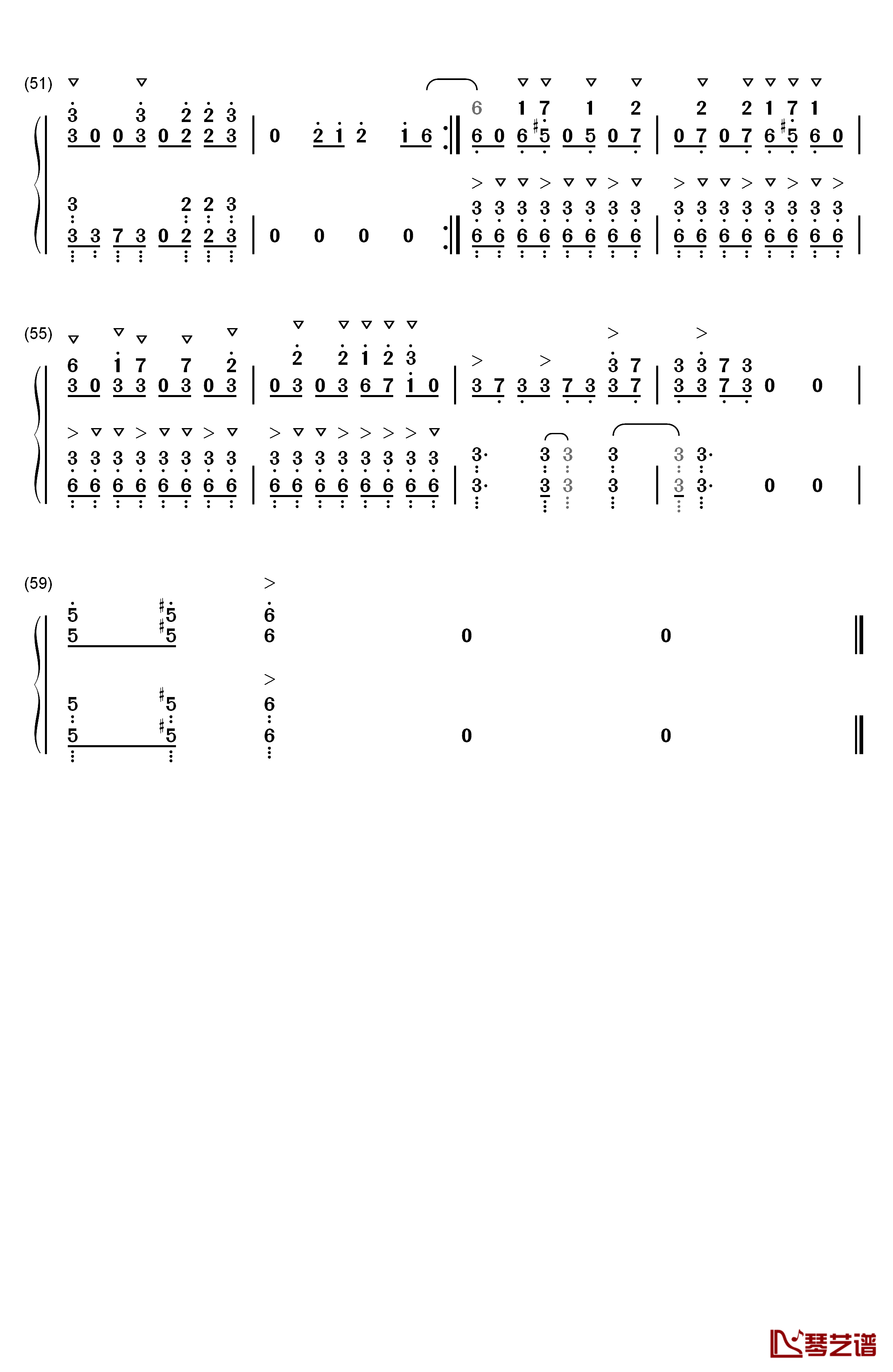 就是孙悟空钢琴简谱-数字双手-郭富城4