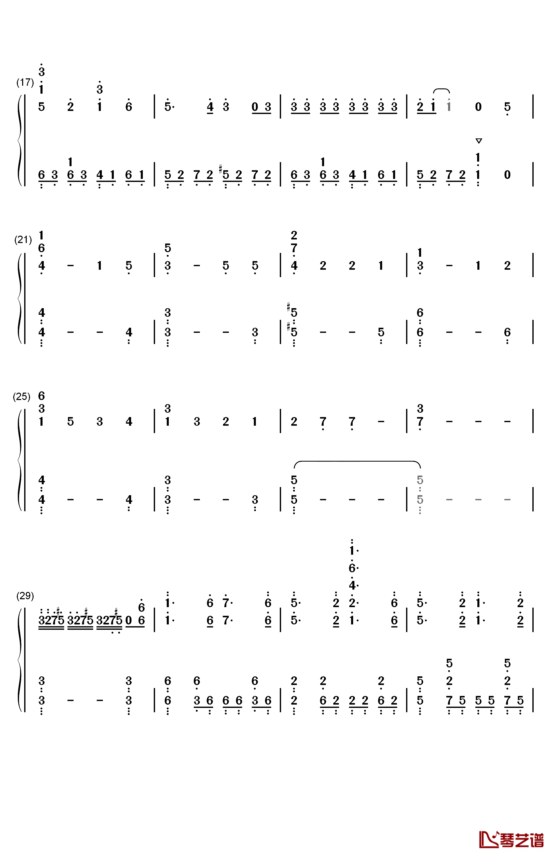 インフェルノ钢琴简谱-数字双手-Mrs. GREEN APPLE2