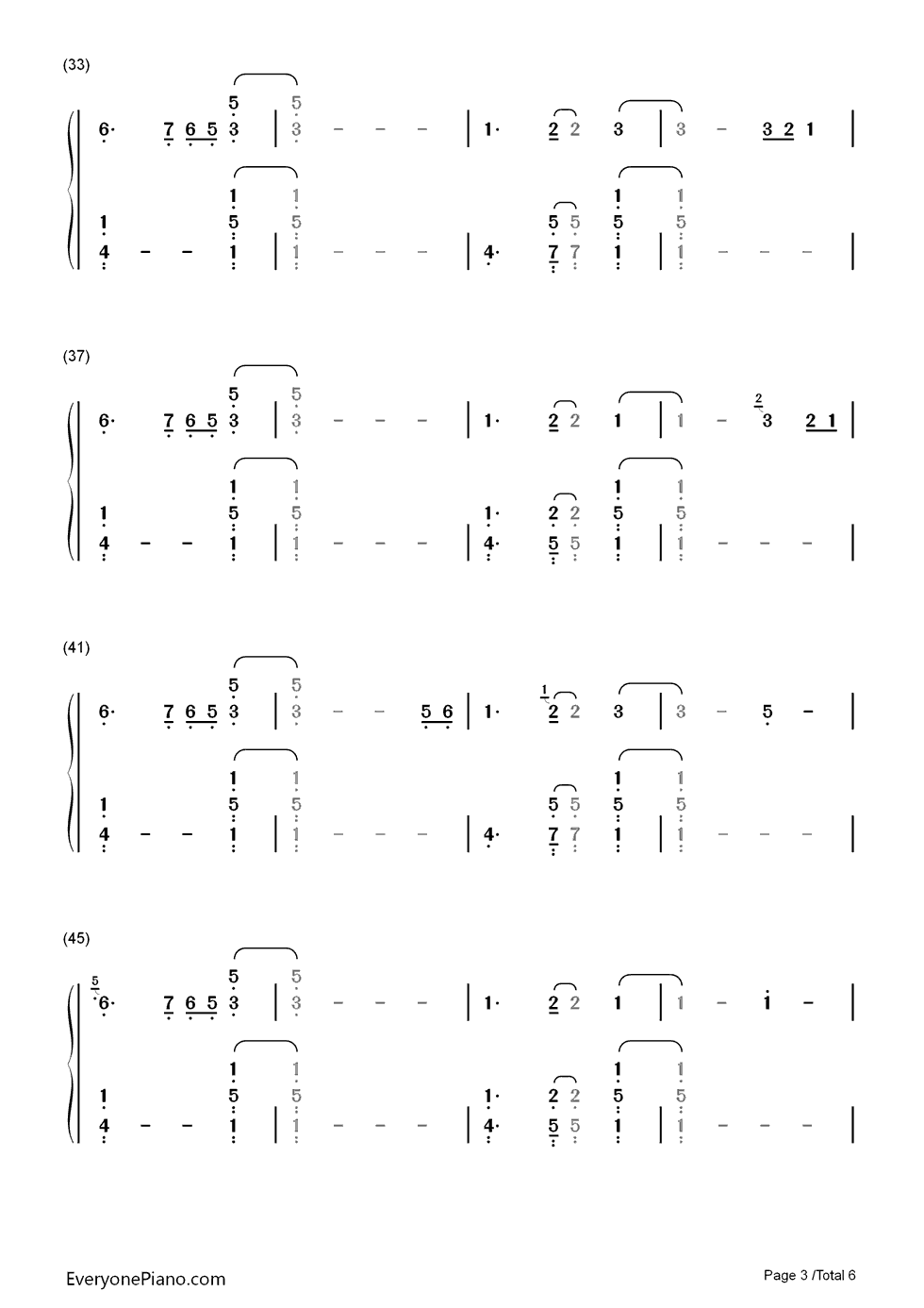 Purpose钢琴简谱-数字双手-Justin Bieber3