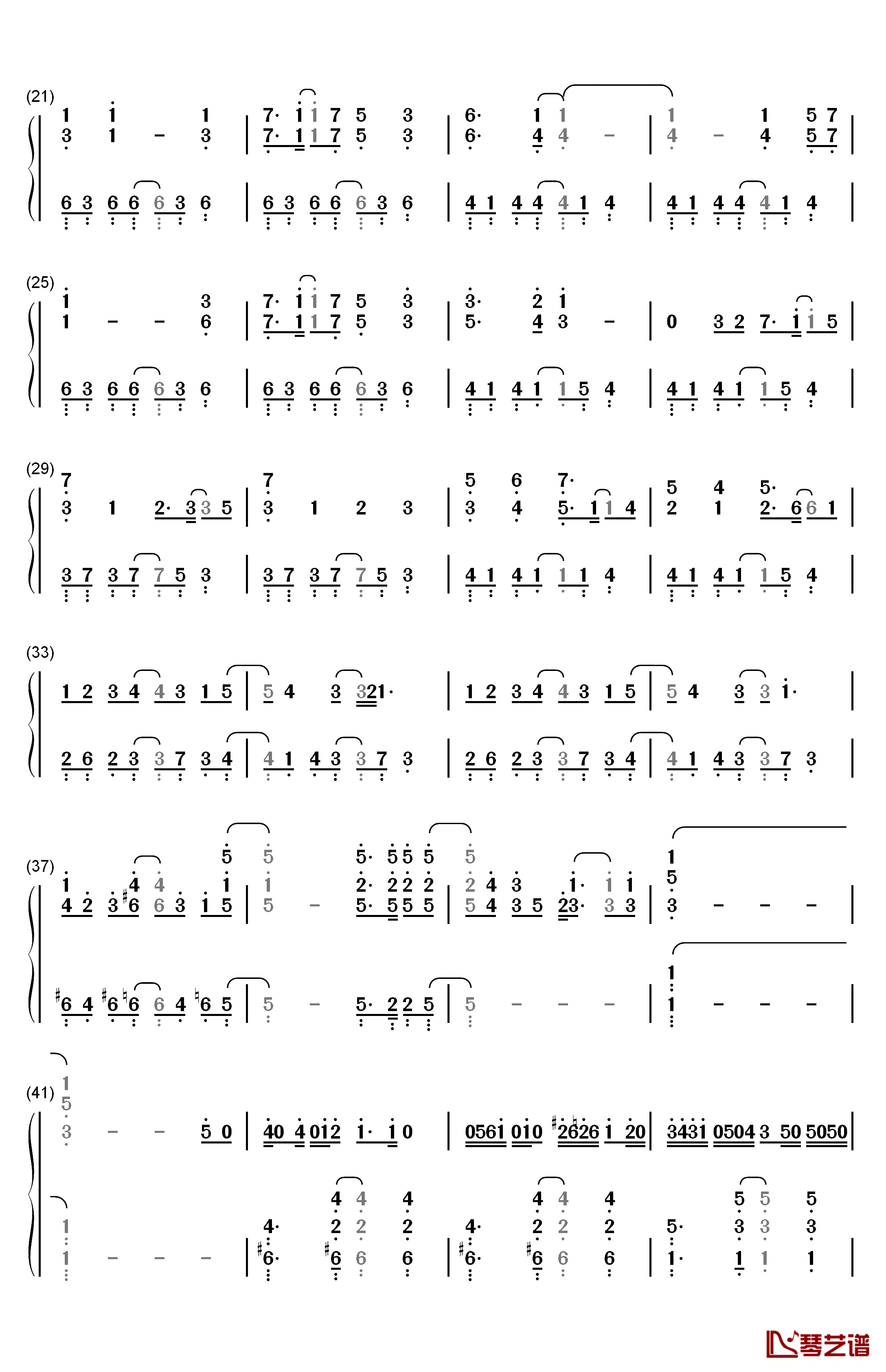 また夏が来る钢琴简谱-数字双手-大塚彩子2