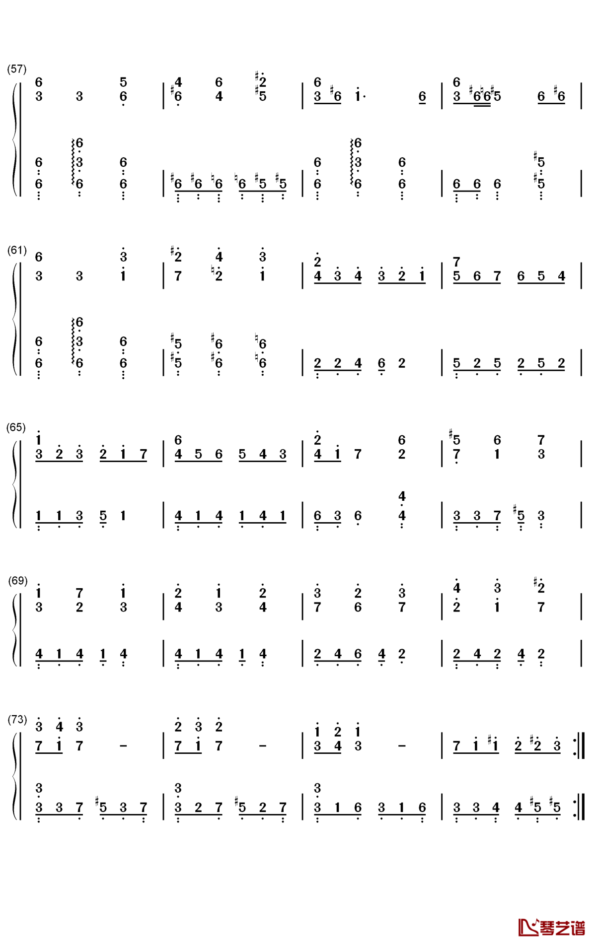 Symposium Magarum钢琴简谱-数字双手-梶浦由记4