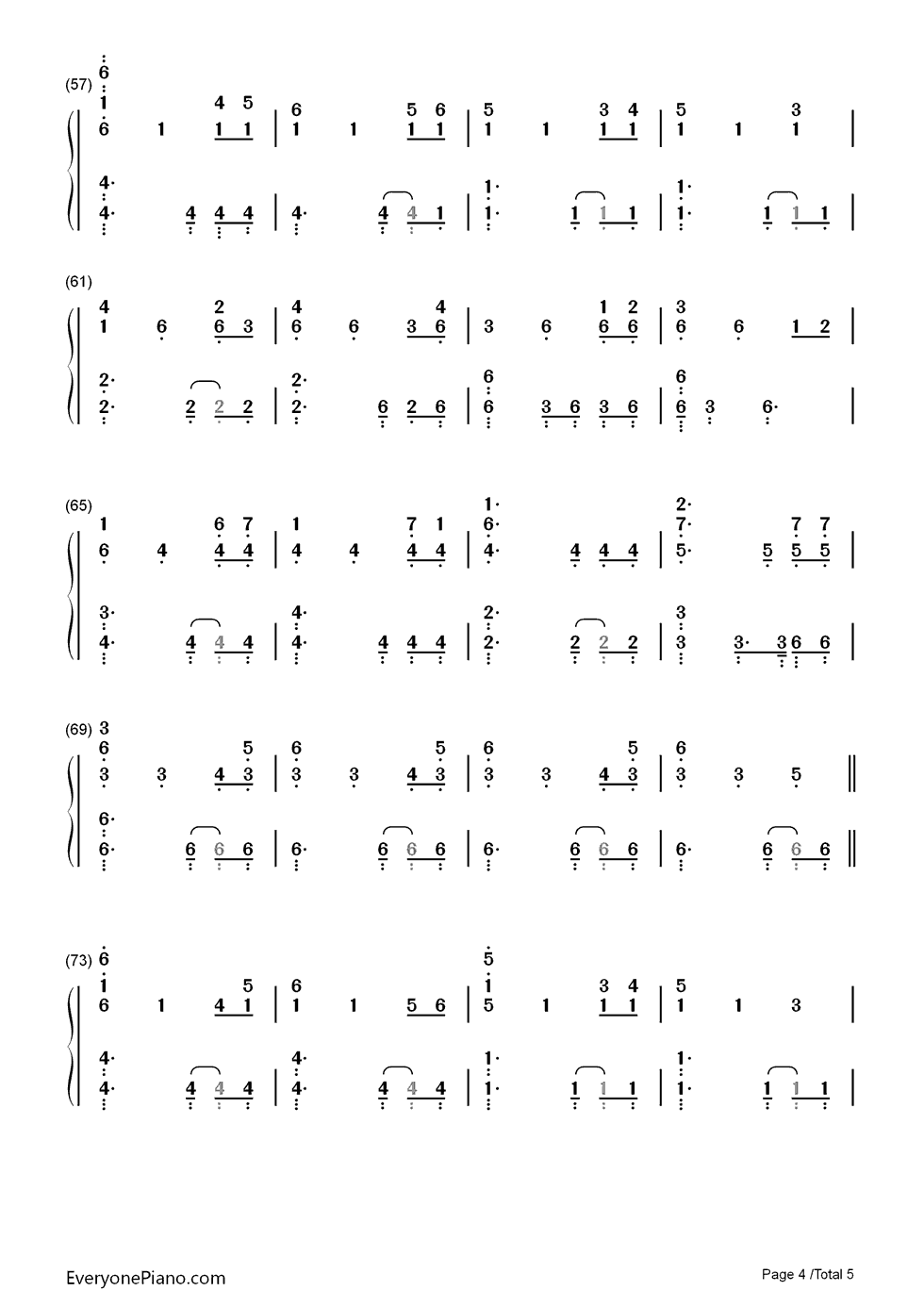 冰与火之歌钢琴简谱-数字双手-Ramin Djawadi4