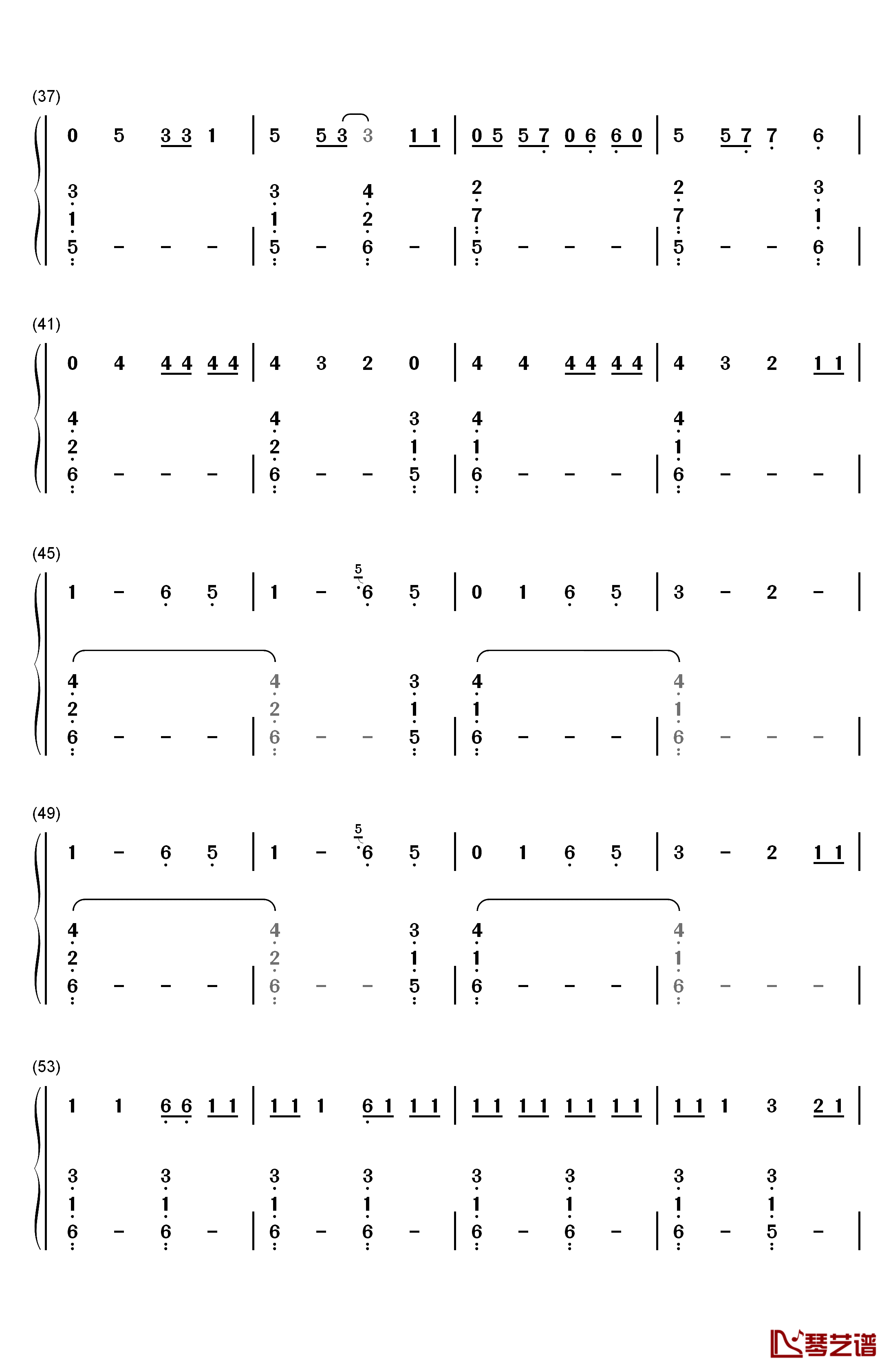 Masterpiece钢琴简谱-数字双手-Jessie J3