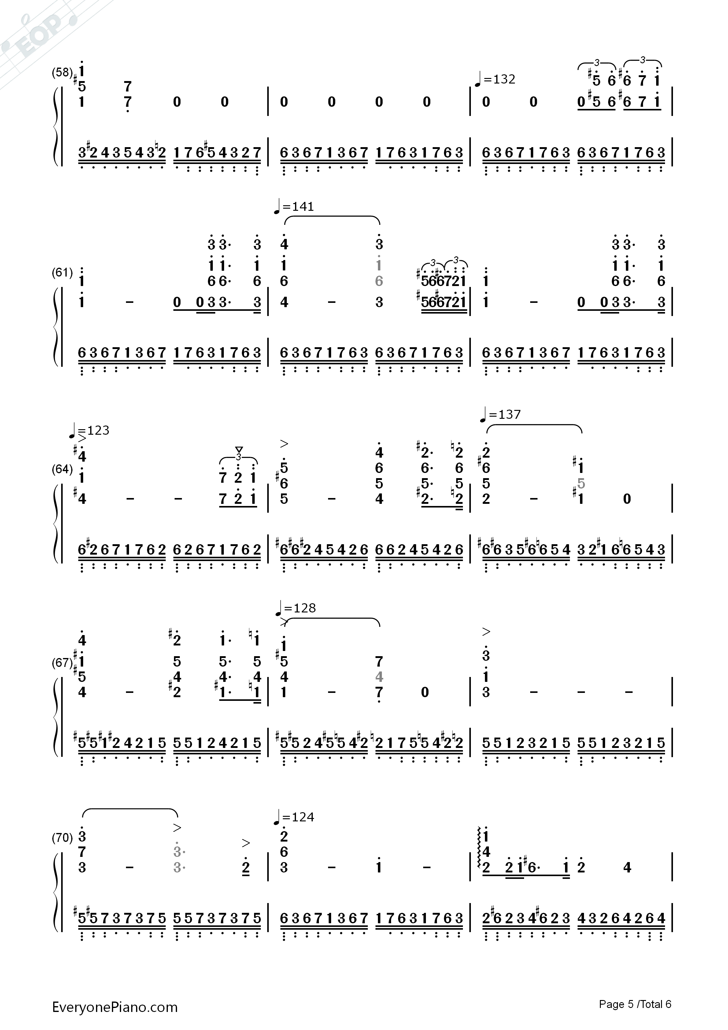 革命练习曲钢琴简谱-肖邦演唱5