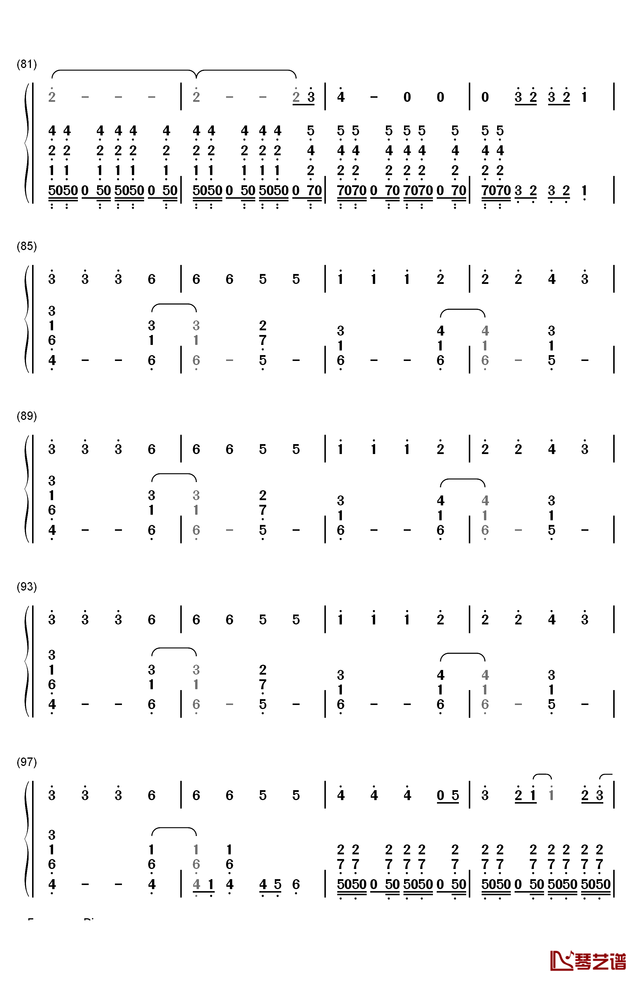 I Remember You钢琴简谱-数字双手-Tom Chaplin5