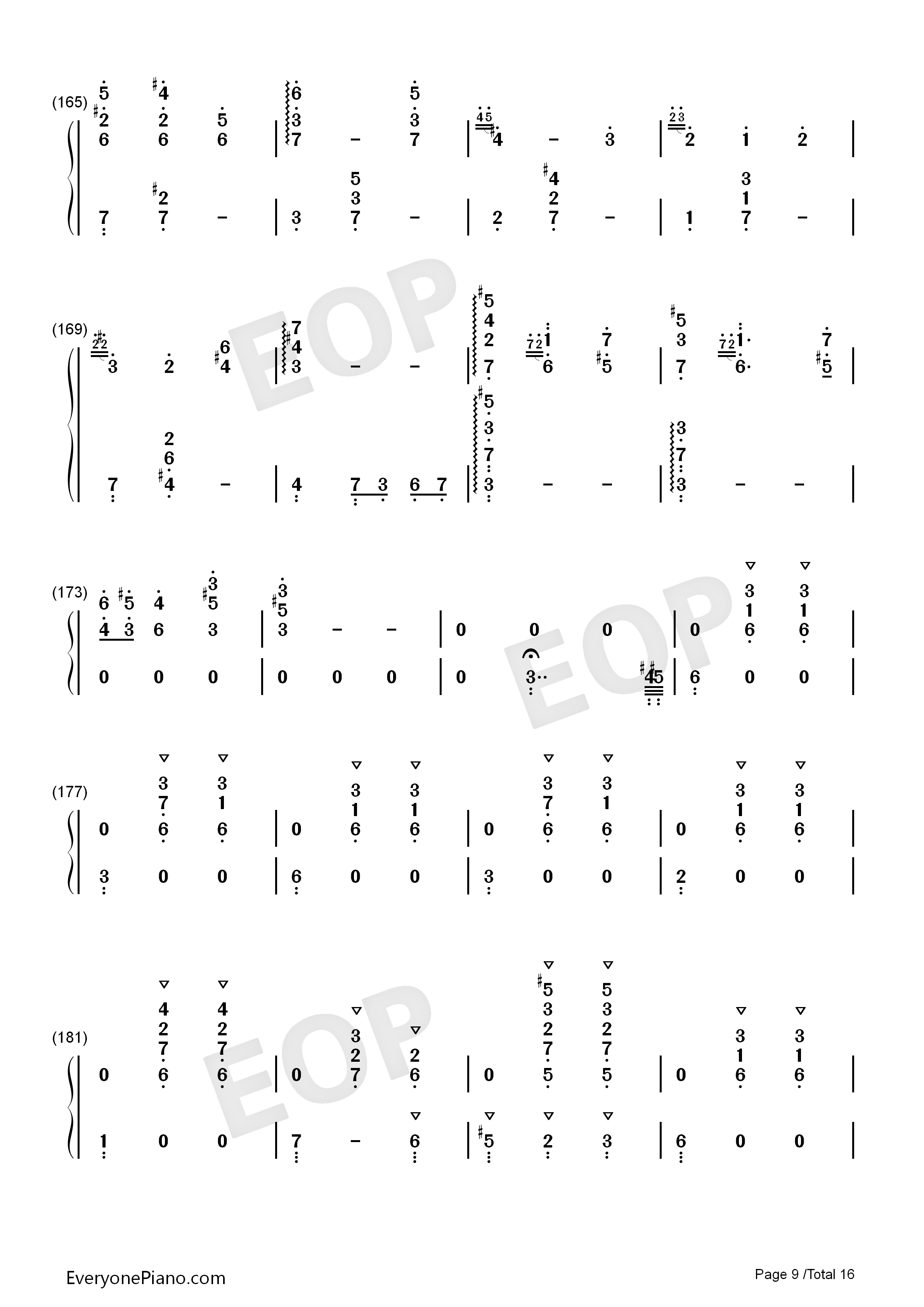 世界の約束钢琴简谱-倍赏千惠子演唱9