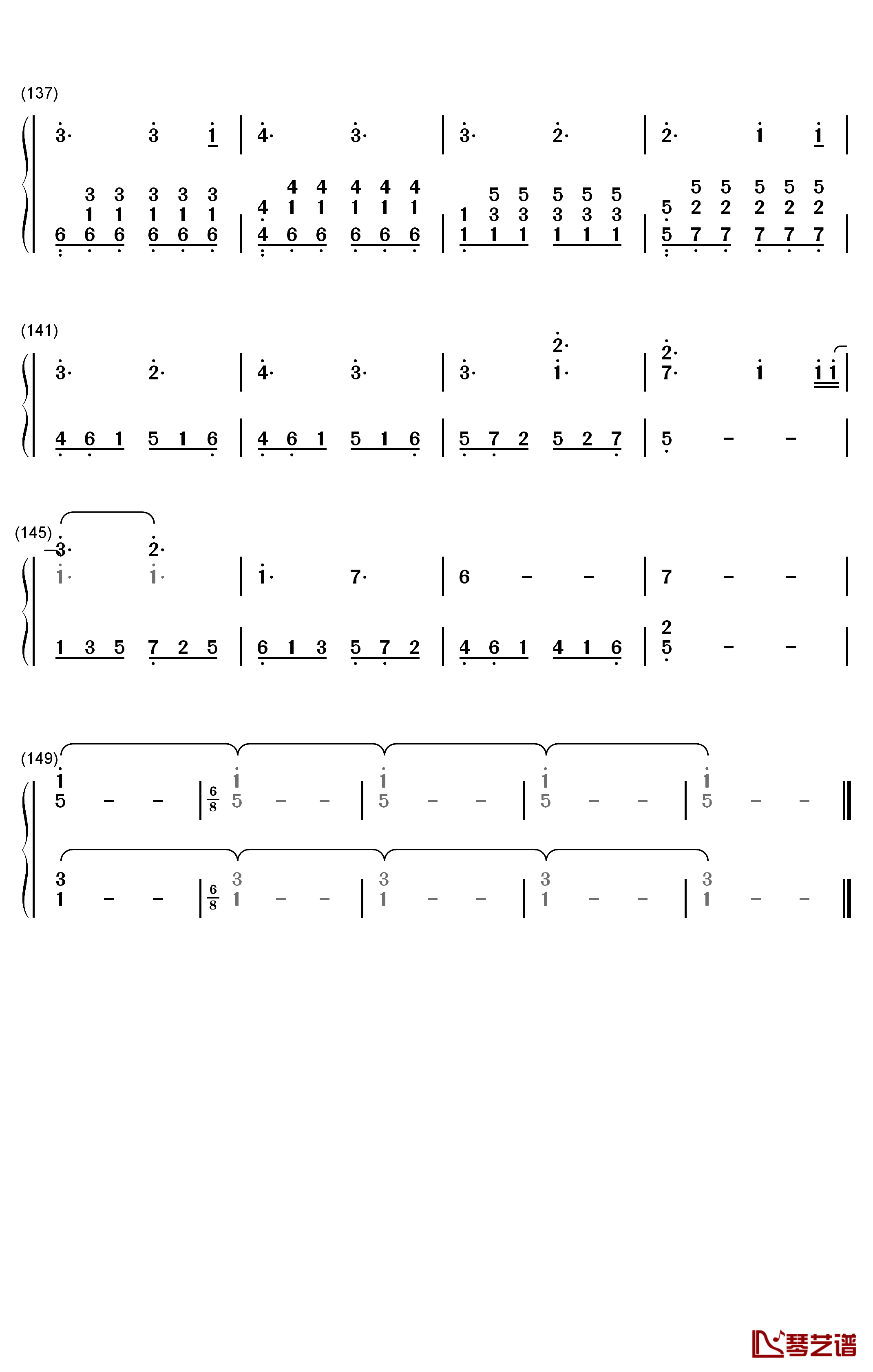 Perfect钢琴简谱-数字双手-Ed Sheeran8