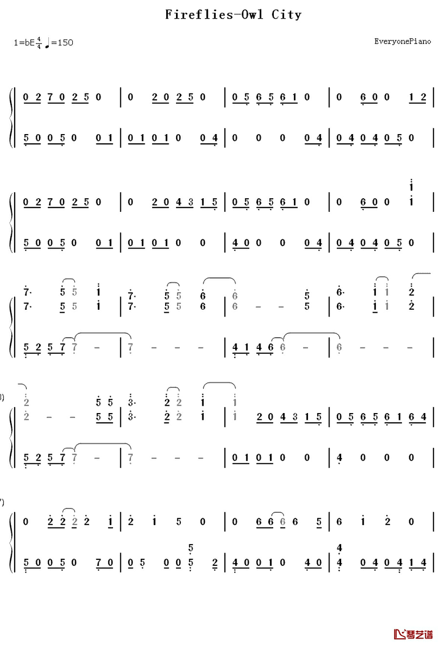 敏感数字简谱图片