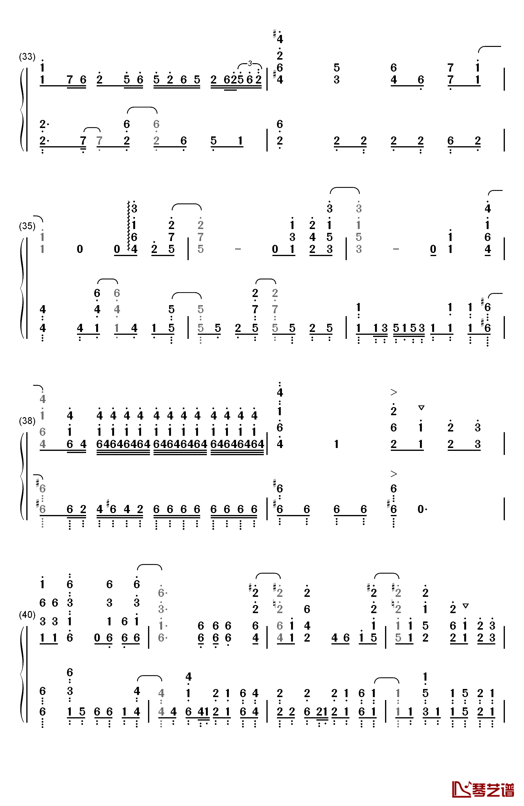 The Other Side Of The Wall钢琴简谱-数字双手-Void_Chords  MARU4