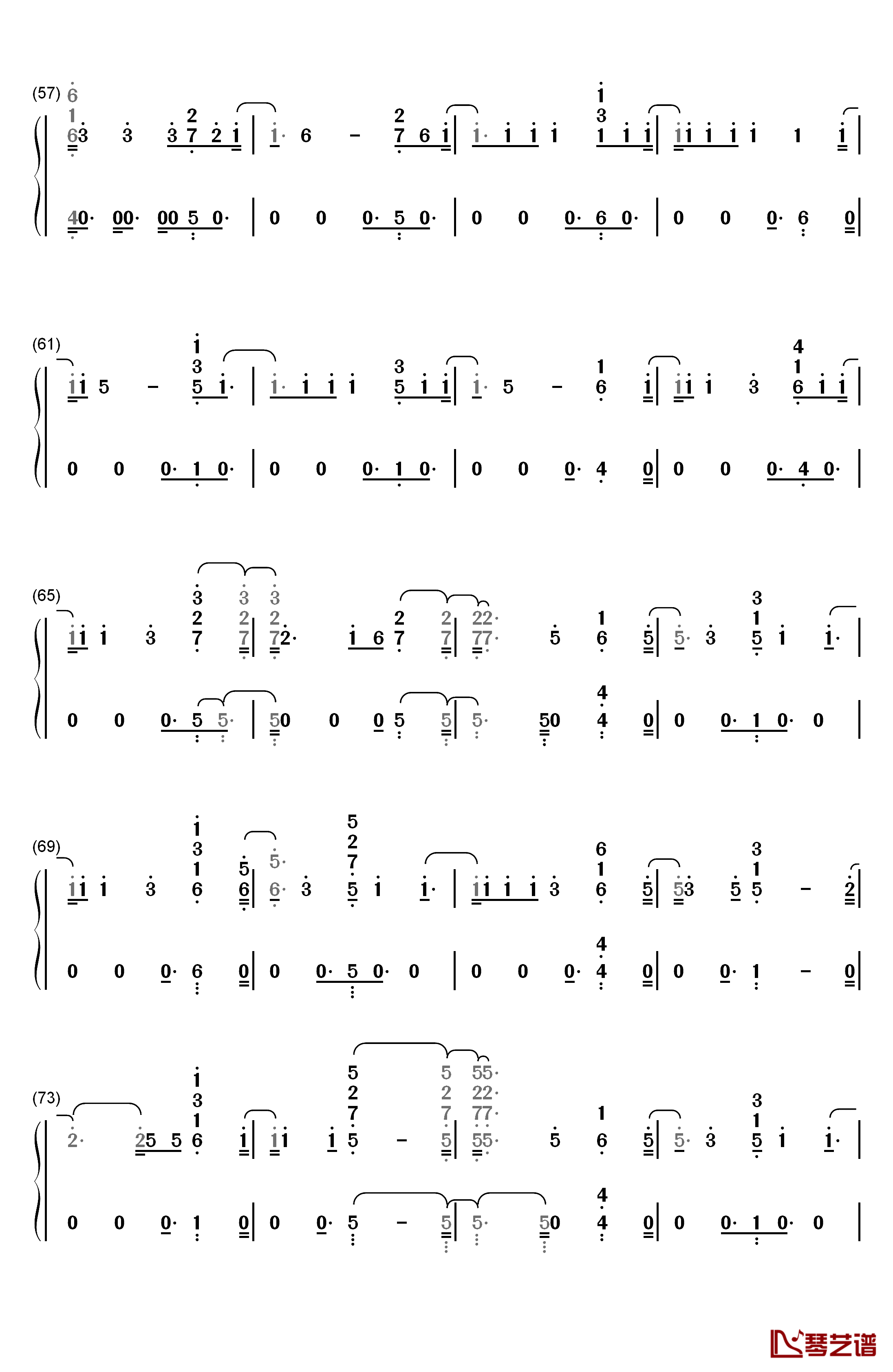 Learn To Let Go钢琴简谱-数字双手-Kesha4