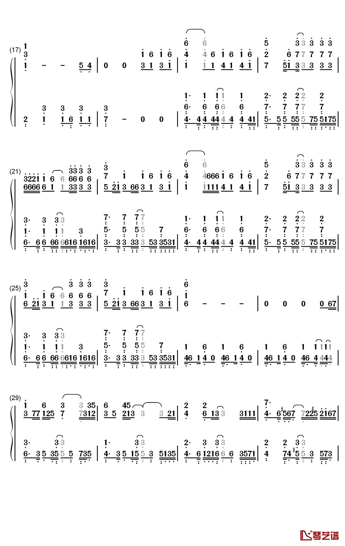 モラトリアム钢琴简谱-数字双手-Omoinotake2