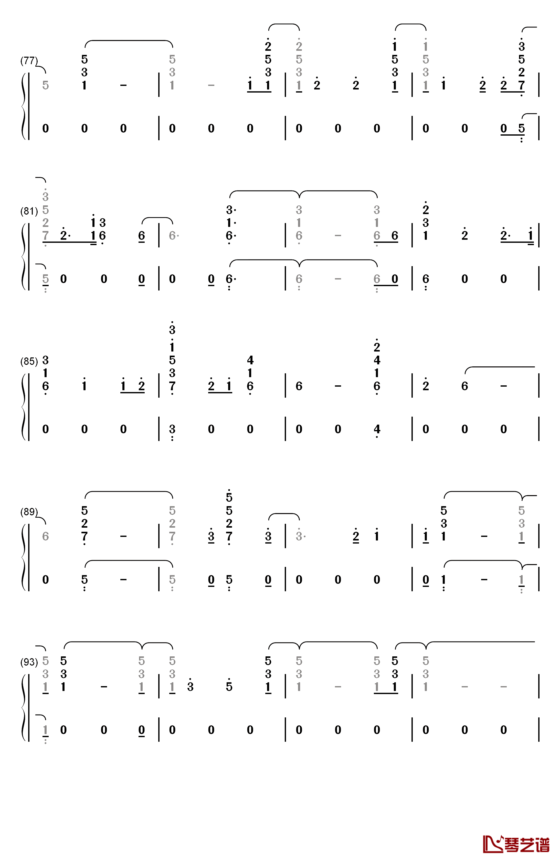 2002钢琴简谱-数字双手-Anne-Marie5