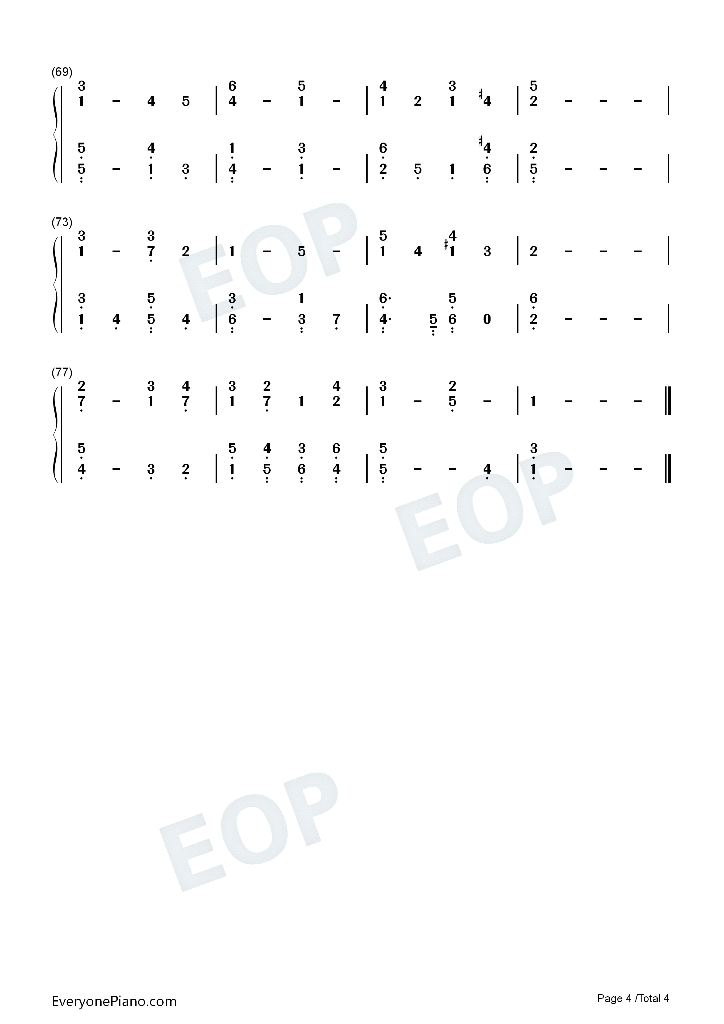 Abide with Me钢琴简谱-William Henry Monk演唱4