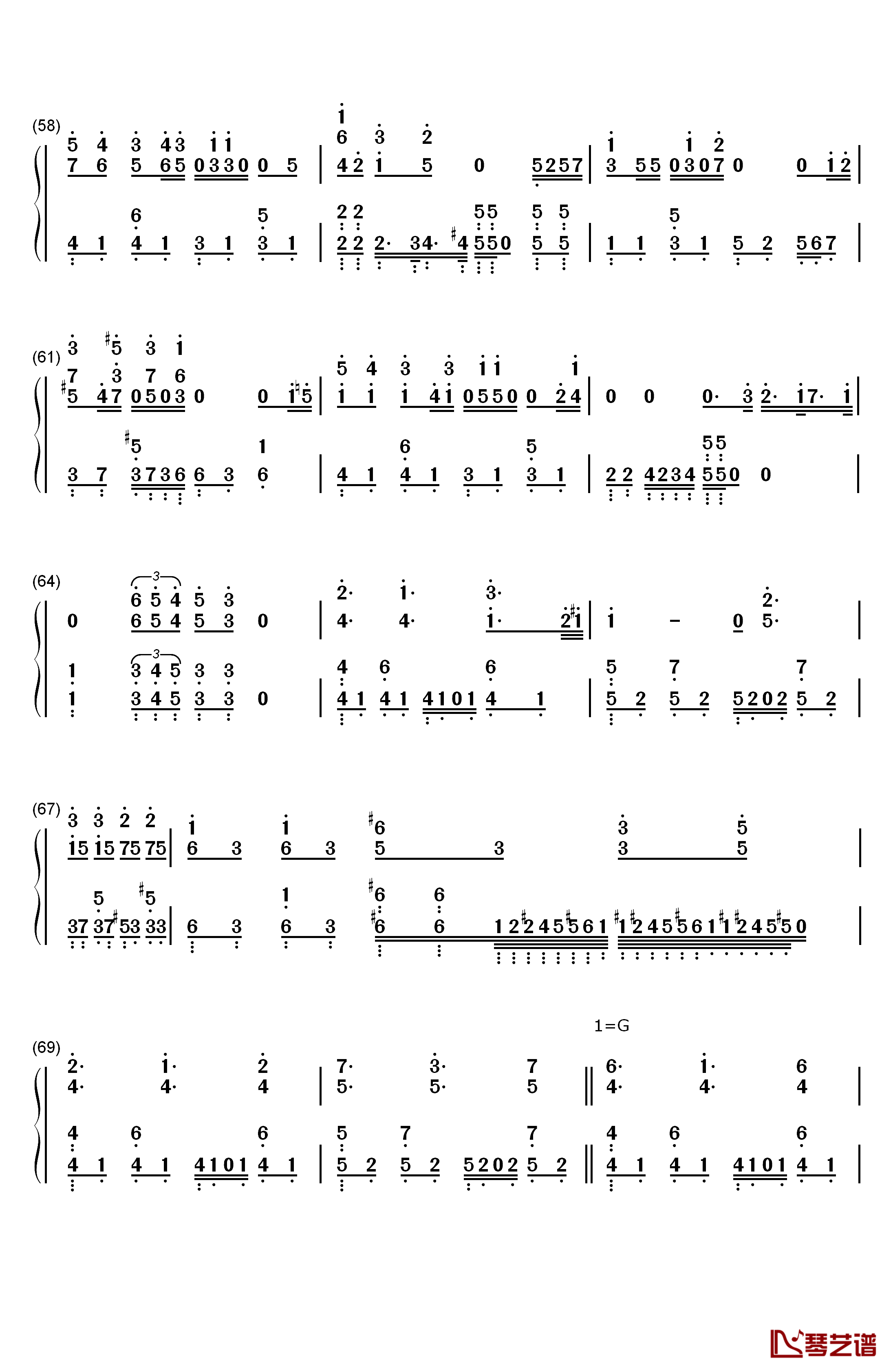 爱してるばんざーい！钢琴简谱-数字双手-μ's5