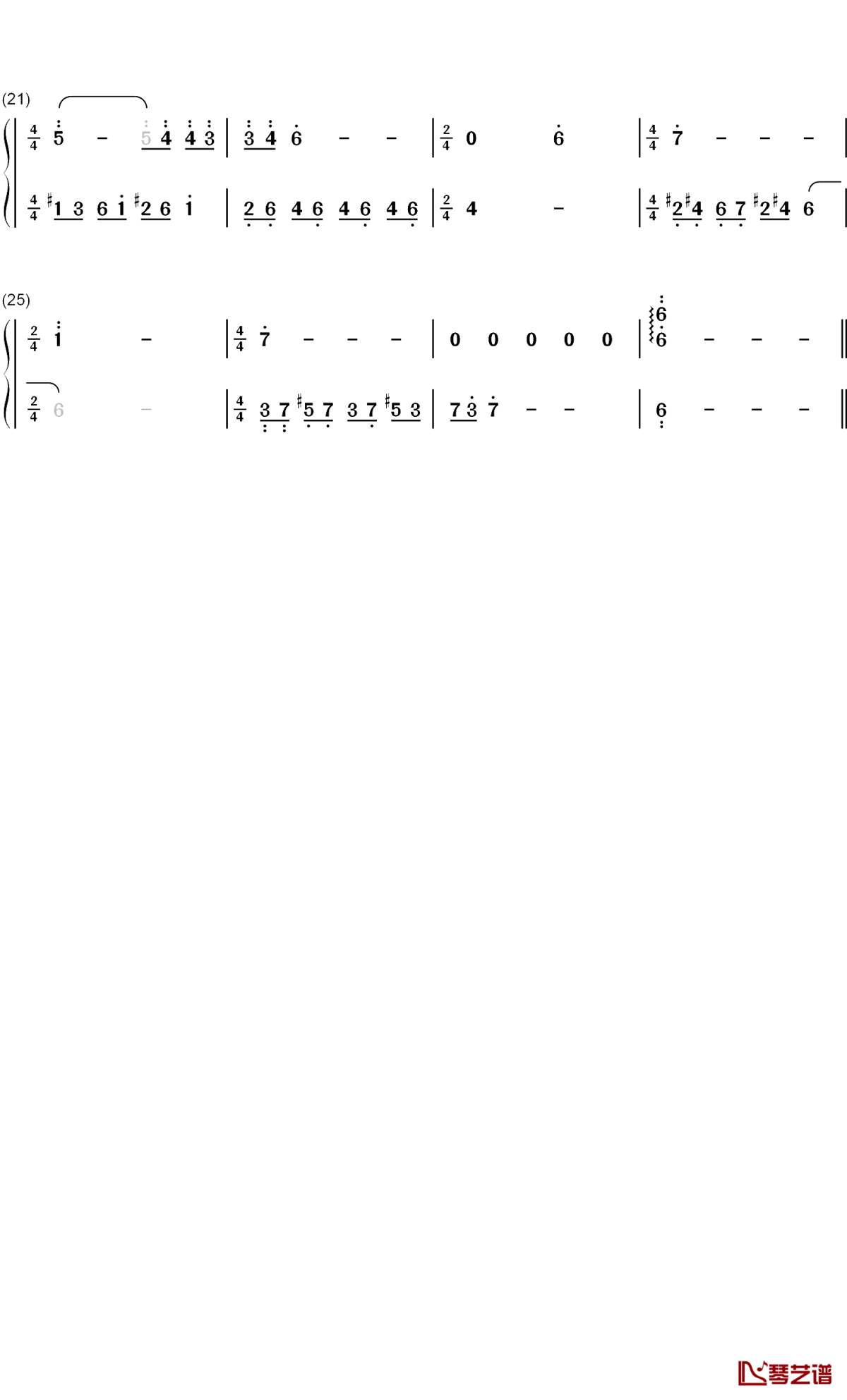 Road to Freedom钢琴简谱-数字双手-金培达2