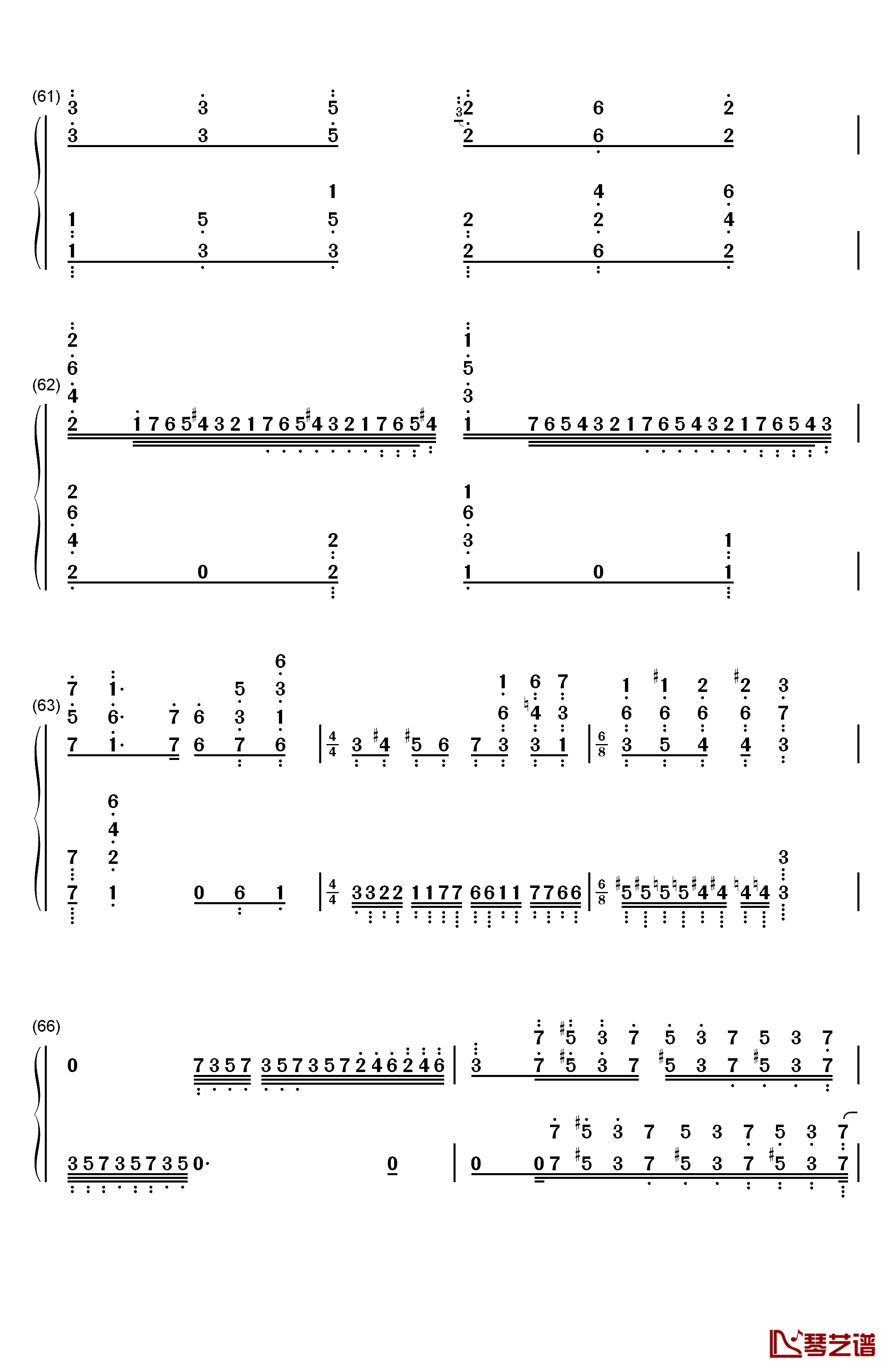 加勒比海盗主题曲钢琴简谱-数字双手-克劳斯·巴德尔特6