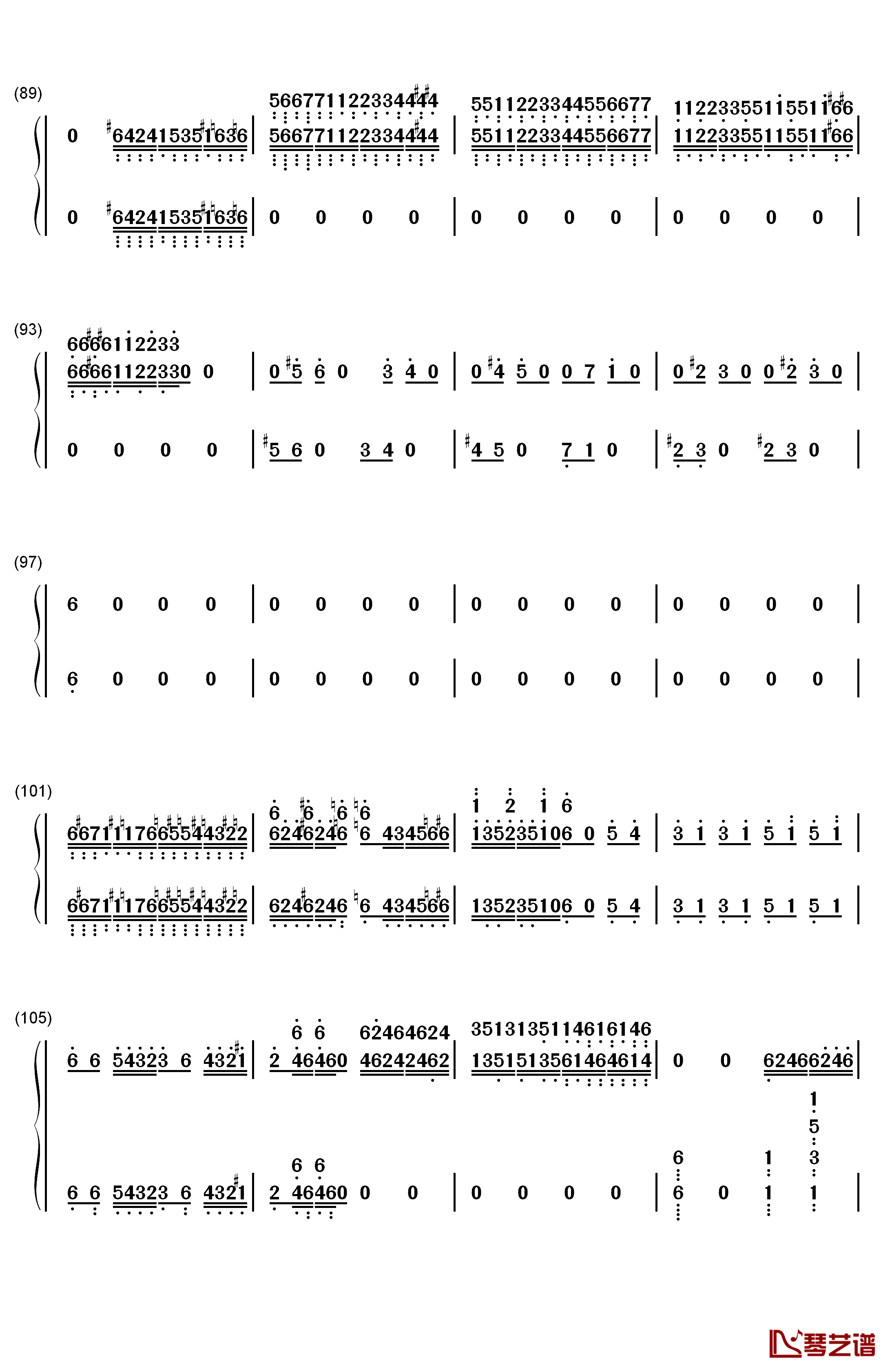 吉普赛女郎钢琴简谱-数字双手-马克西姆7