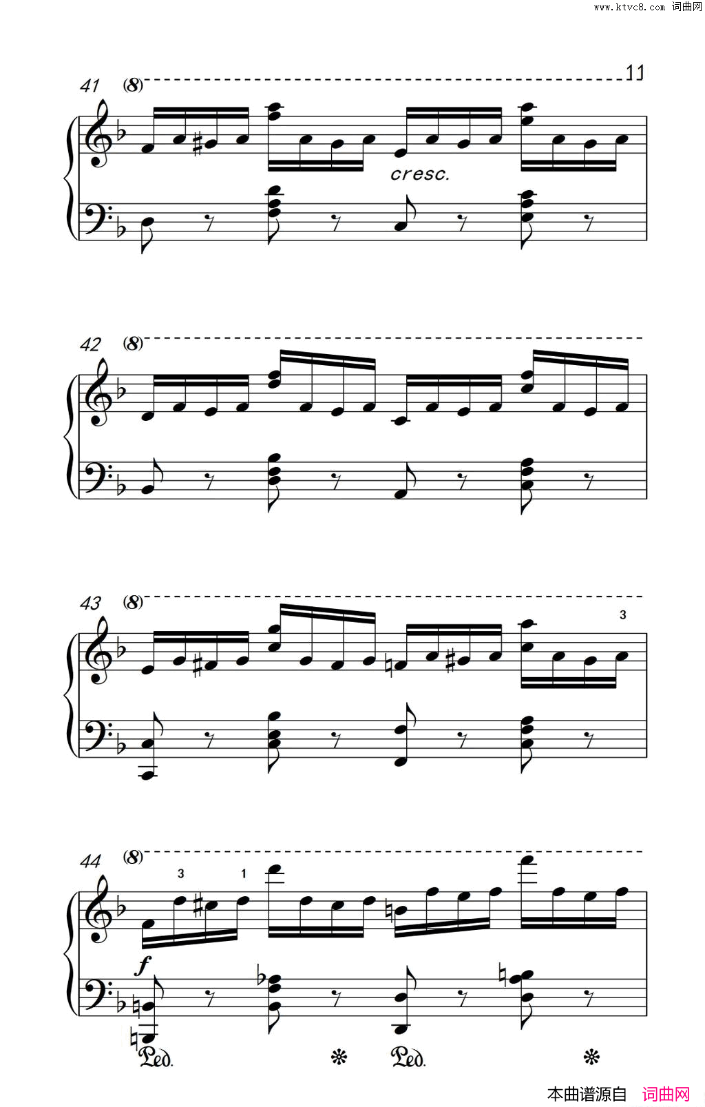 第七级2.练习曲中央音乐学院钢琴业余考级教程7-9级第七级2.练习曲中央音乐学院 钢琴业余考级教程 7-9级简谱1