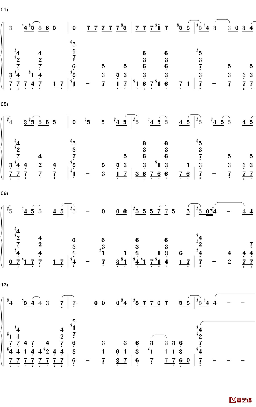 Don't Tell Me钢琴简谱-数字双手-艾薇儿9