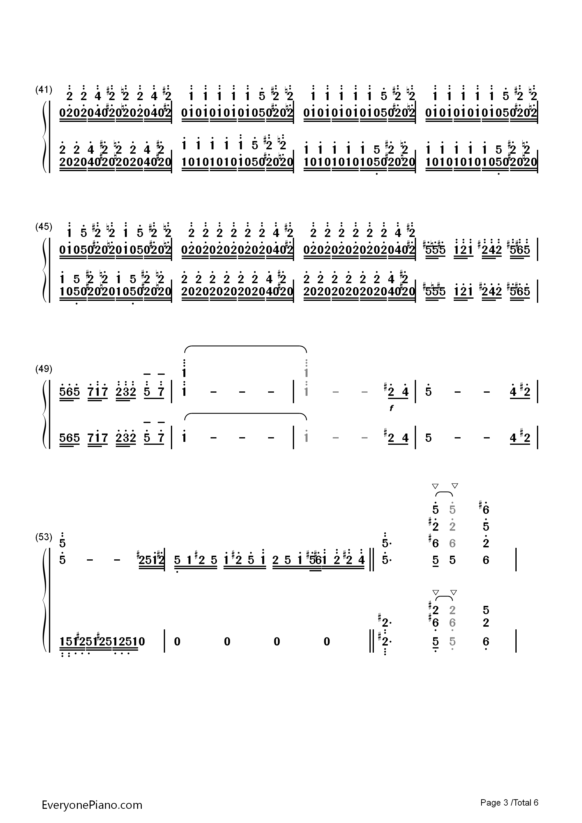 蜂鸟（Kolibre）钢琴简谱-马克西姆 Maksim演唱3