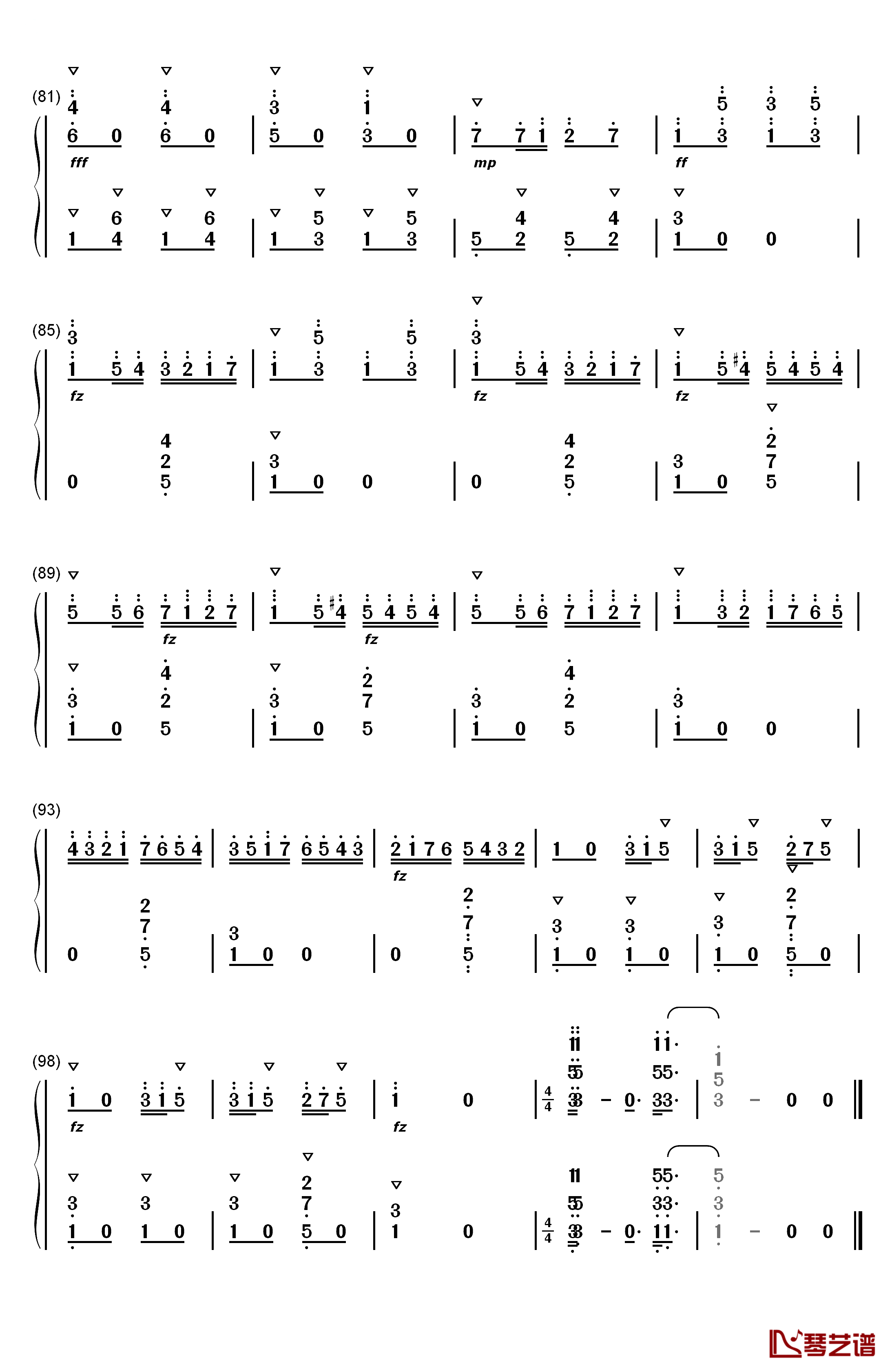 洋娃娃的梦钢琴简谱-数字双手-儿歌5