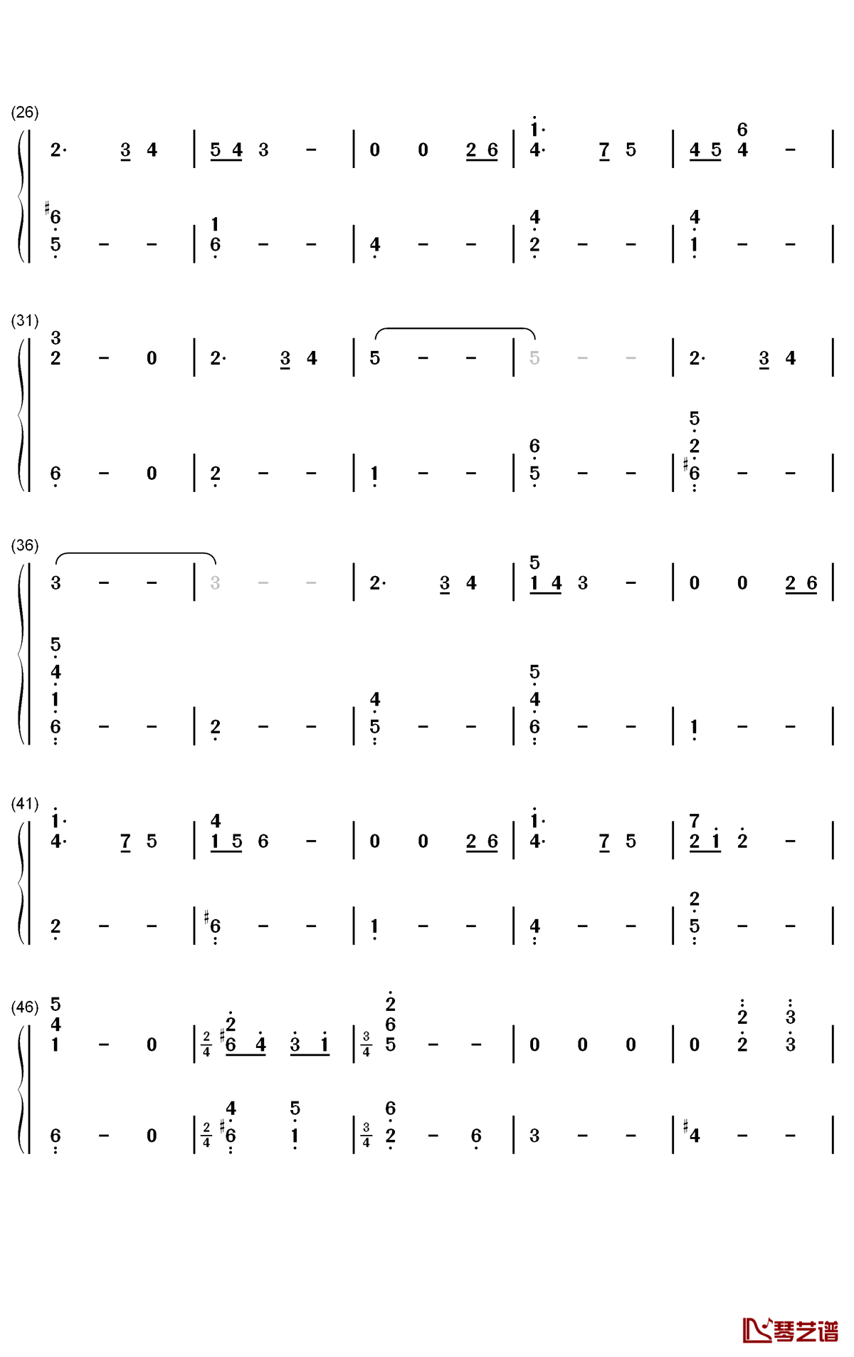 鉄弦アンソロジー钢琴简谱-数字双手-松本淳一2