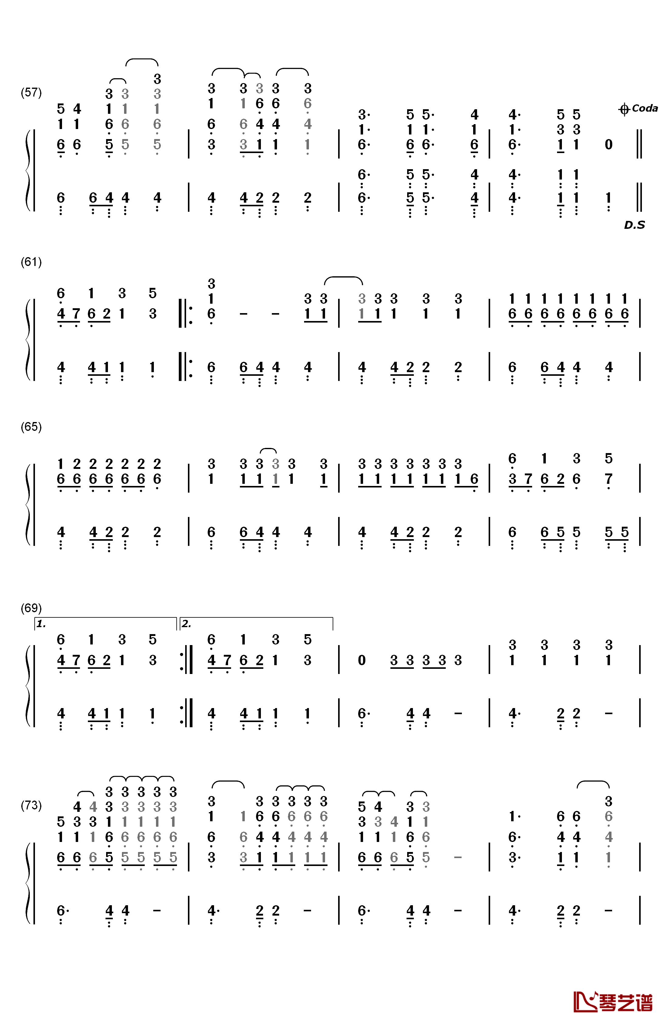 Backstabber钢琴简谱-数字双手-Kesha4