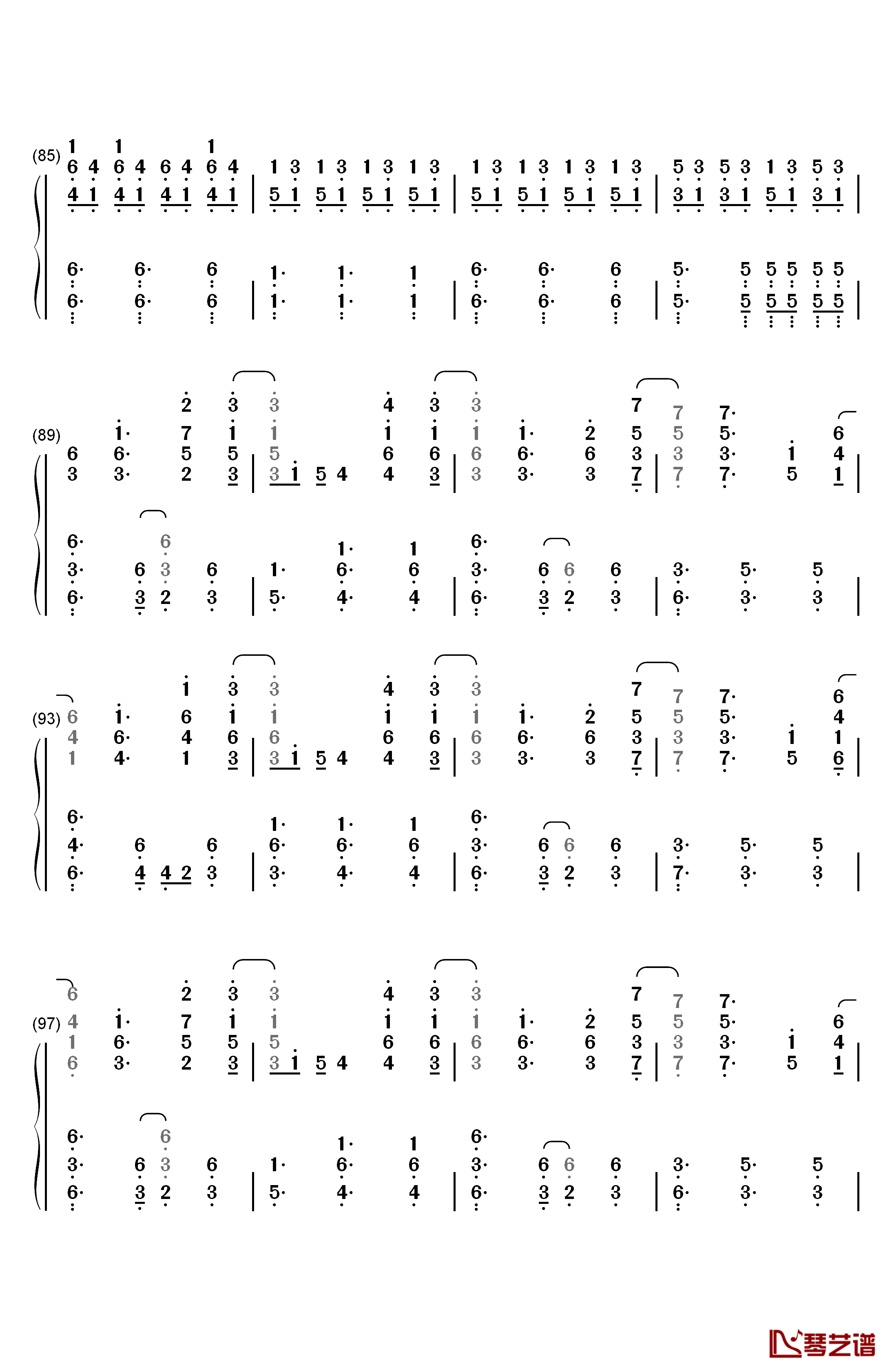 Another Love钢琴简谱-数字双手-Tom Odell6