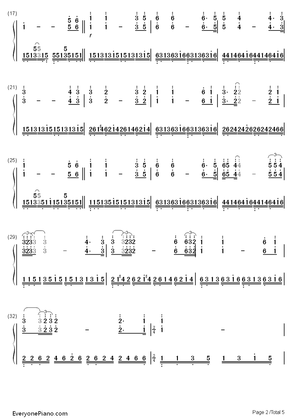 Sailing钢琴简谱-Rod Stewart演唱2