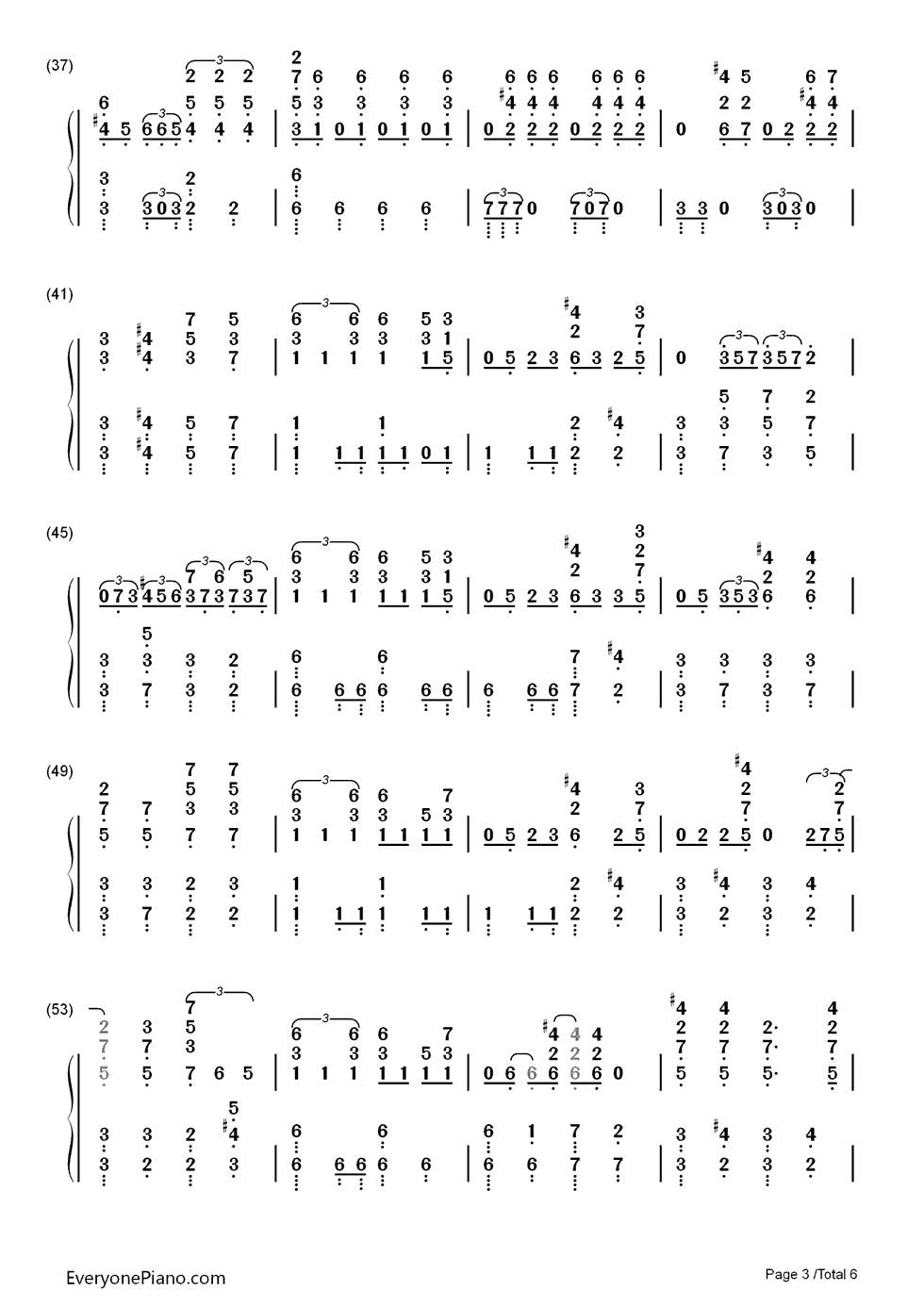 My Lady钢琴简谱-数字双手-EXO3