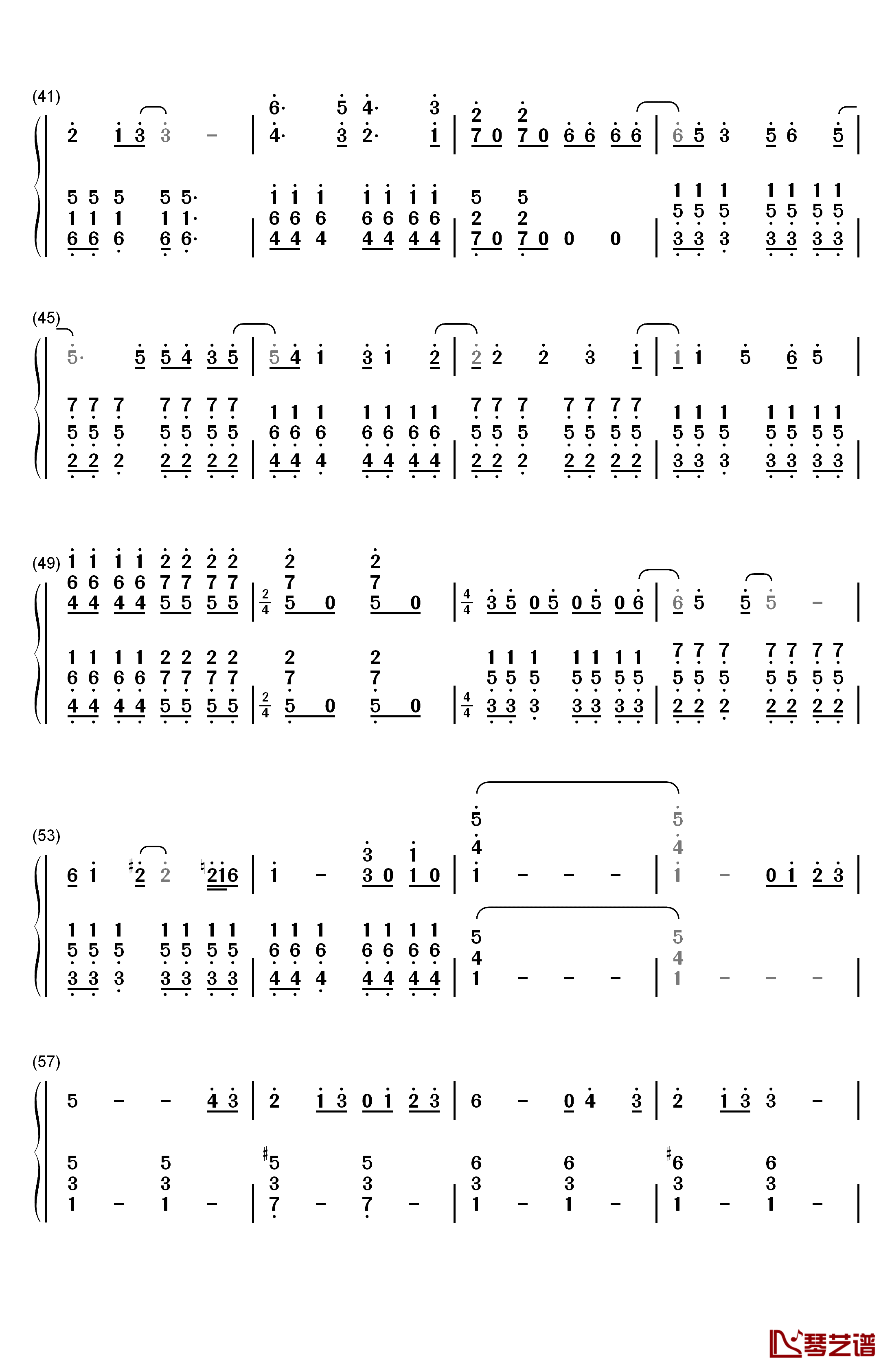 Hooked on a Feeling钢琴简谱-数字双手-Blue Swede3