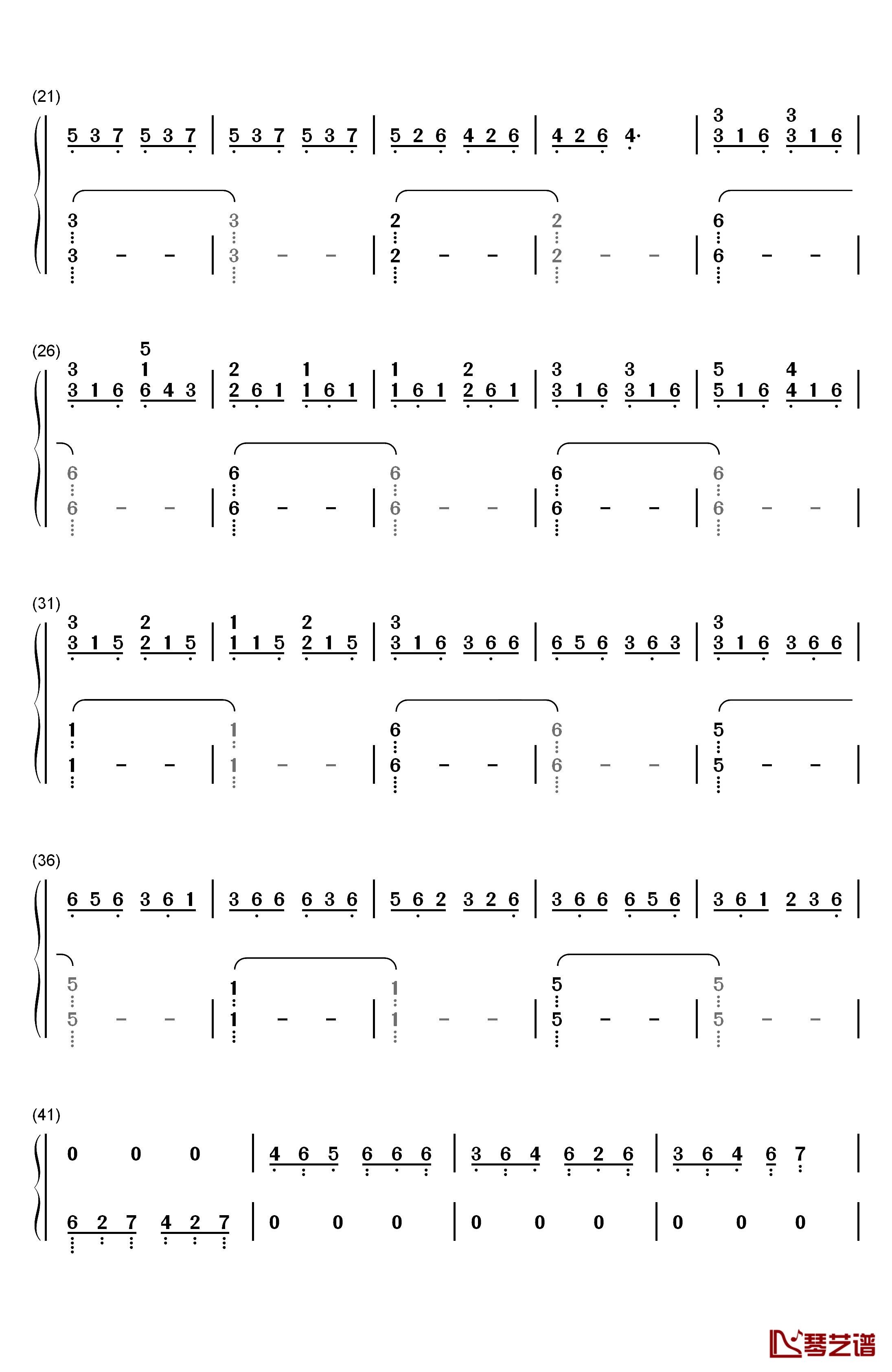 Erwins Speech钢琴简谱-数字双手-泽野弘之2