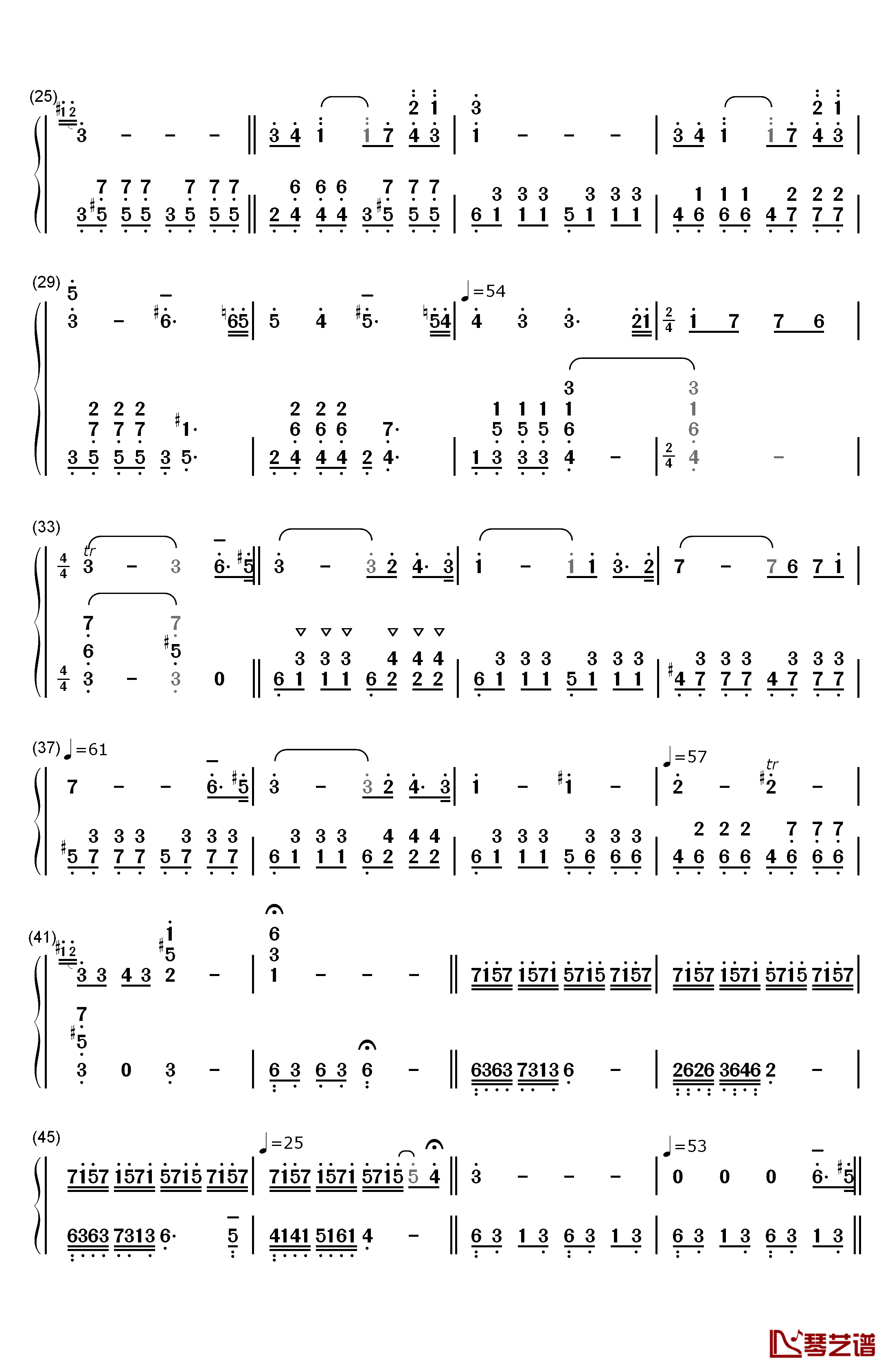 Green Requiem钢琴简谱-数字双手-久石让2