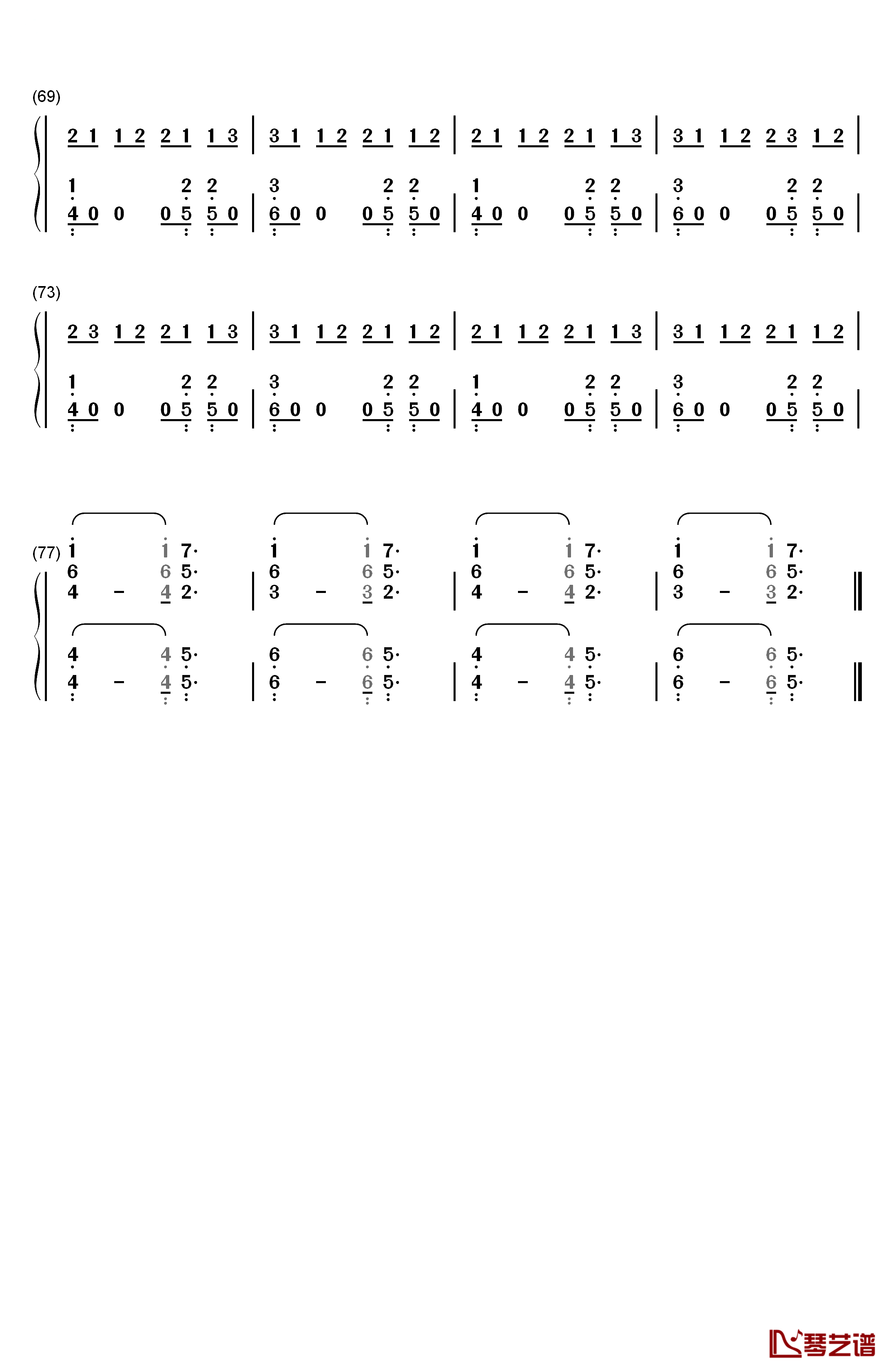 Closer钢琴简谱-数字双手-The Chainsmokers4