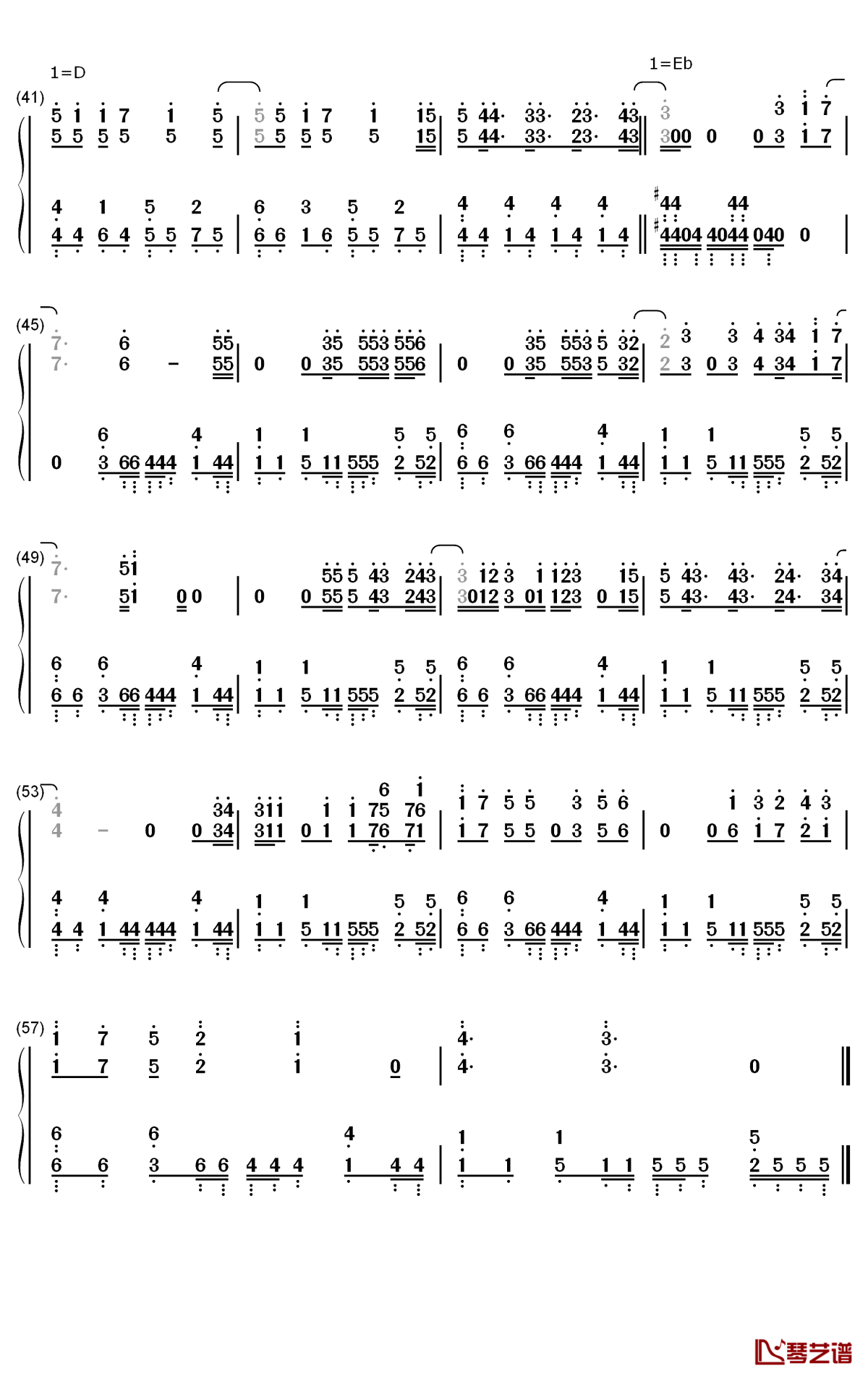 Alive钢琴简谱-数字双手-绫野真白3